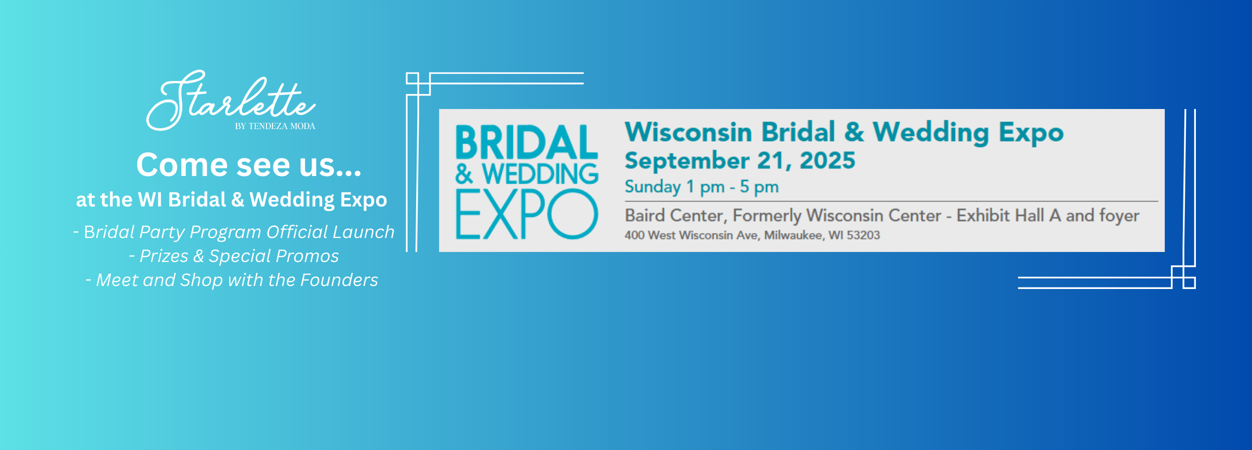 September 21, 2025 - Wisconsin Bridal & Wedding Expo