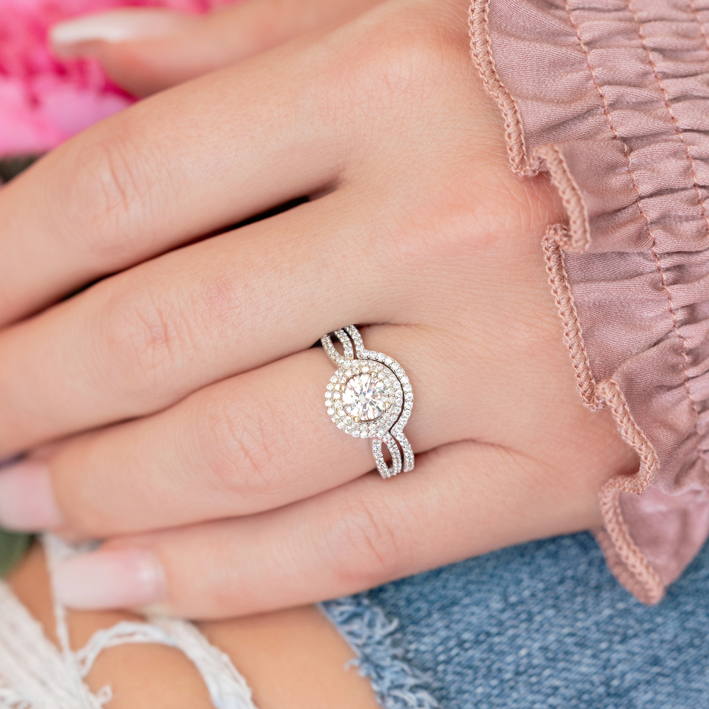 Eliza Engagement Ring in Silver - Stunning Set with Tons of Sparkle