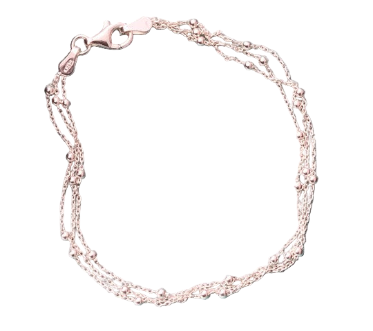 The Galaxy Bracelet - Three Stands of Glimmering Sterling Silver