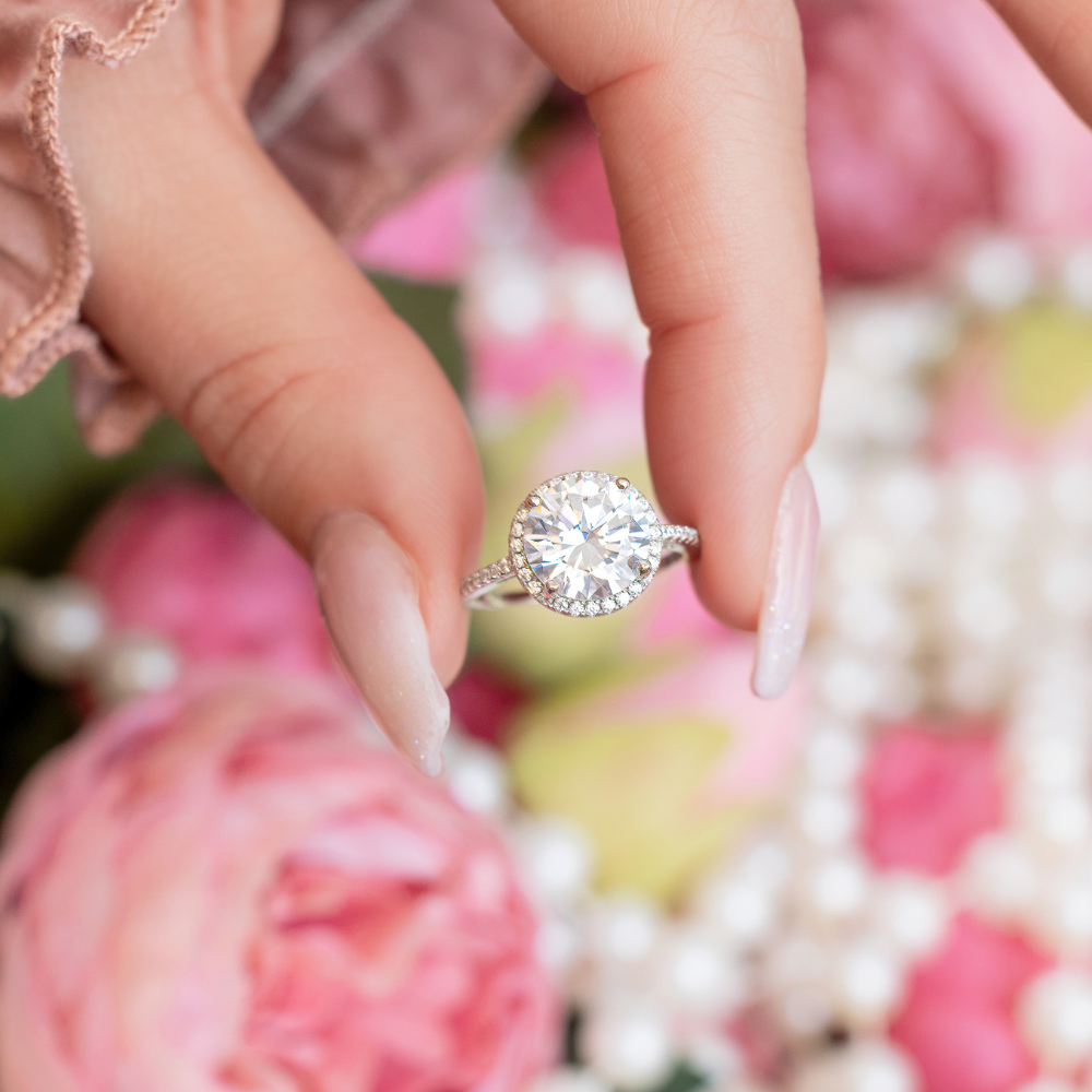 Jolene Engagement Ring in Silver - Unparalleled Sparkle!
