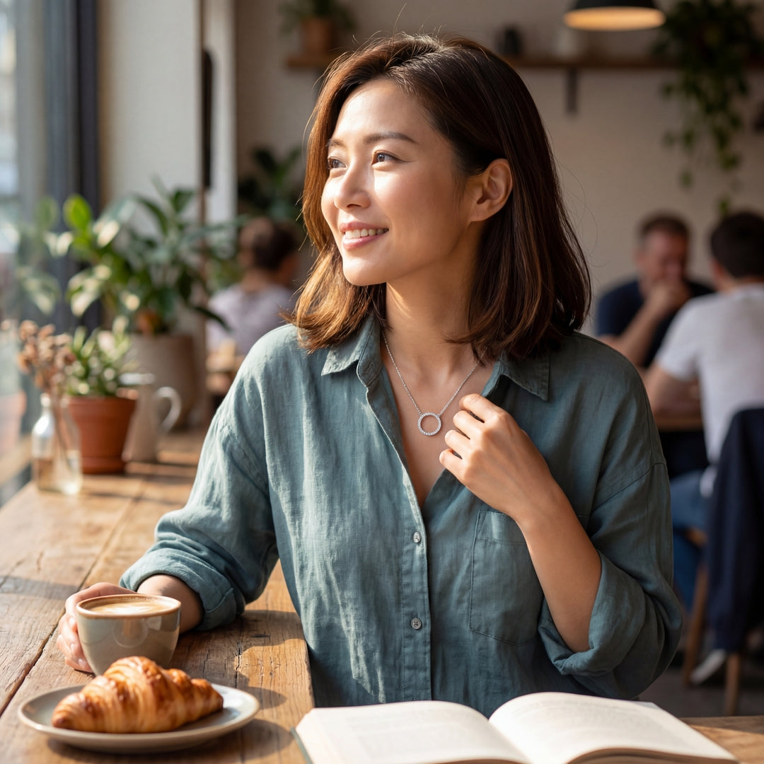 Eternity Necklace in Silver - A Stunning Staple for Any Wardrobe