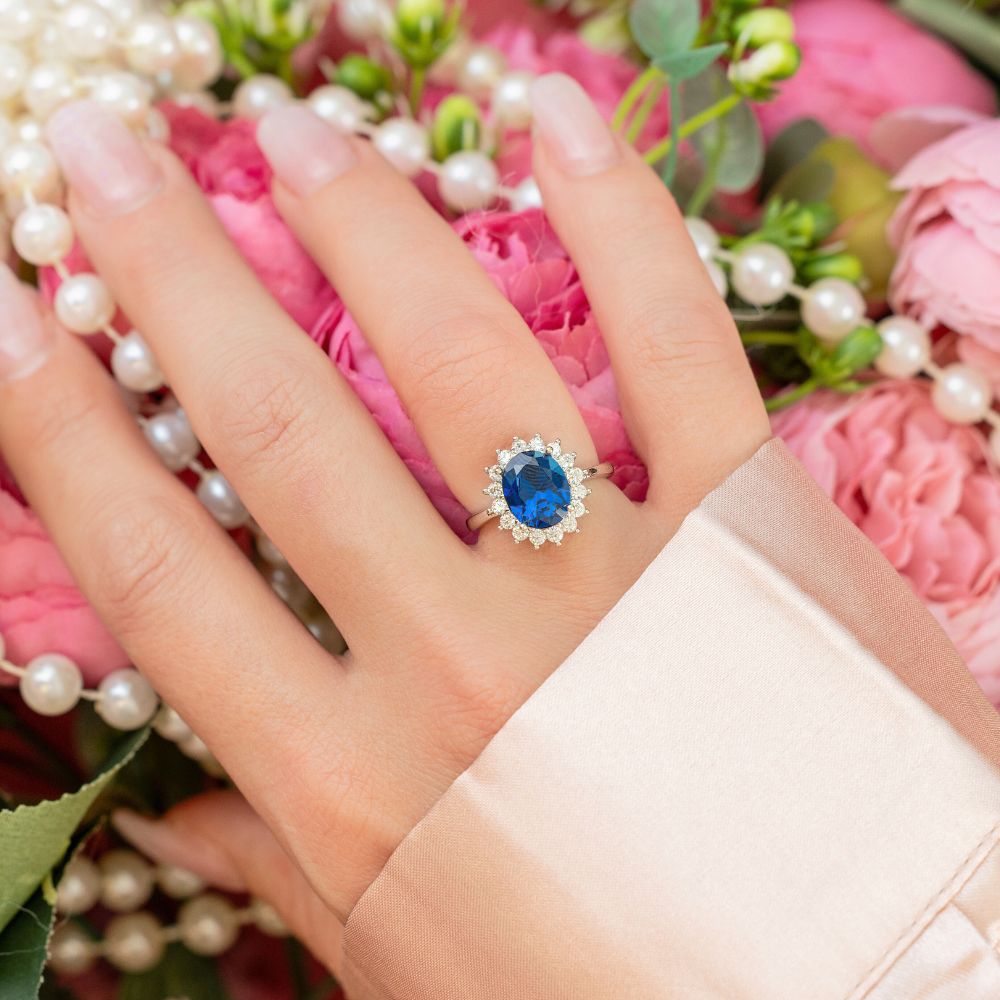 Diana Statement Ring in Blue and Silver- Jazz Up Any Outfit