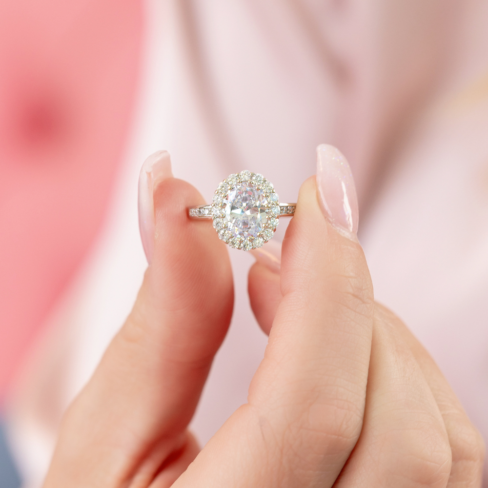 Lucy Engagement Ring in Silver - Say Yes to This Ring!