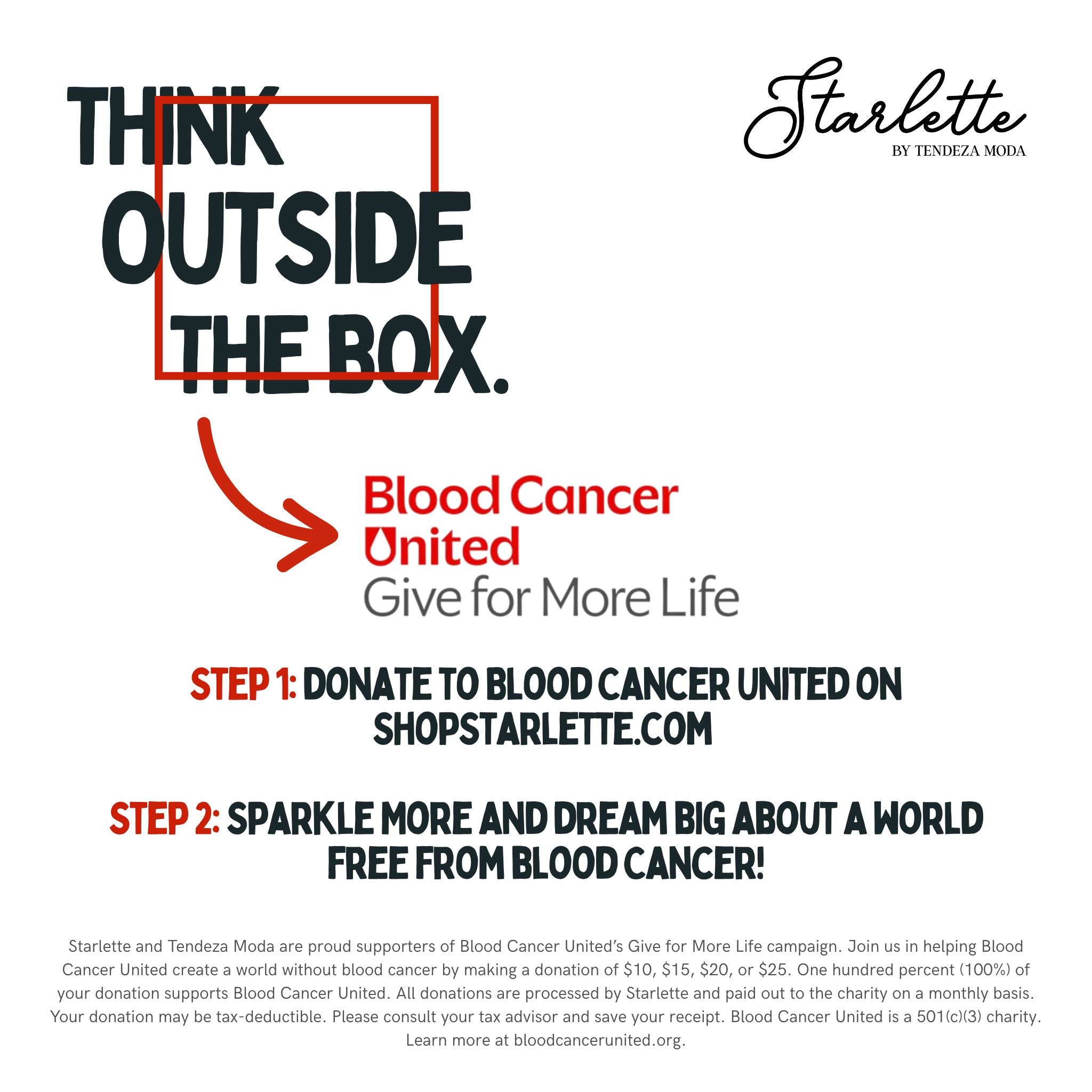 Reach for the Stars Program - Donation to Blood Cancer United