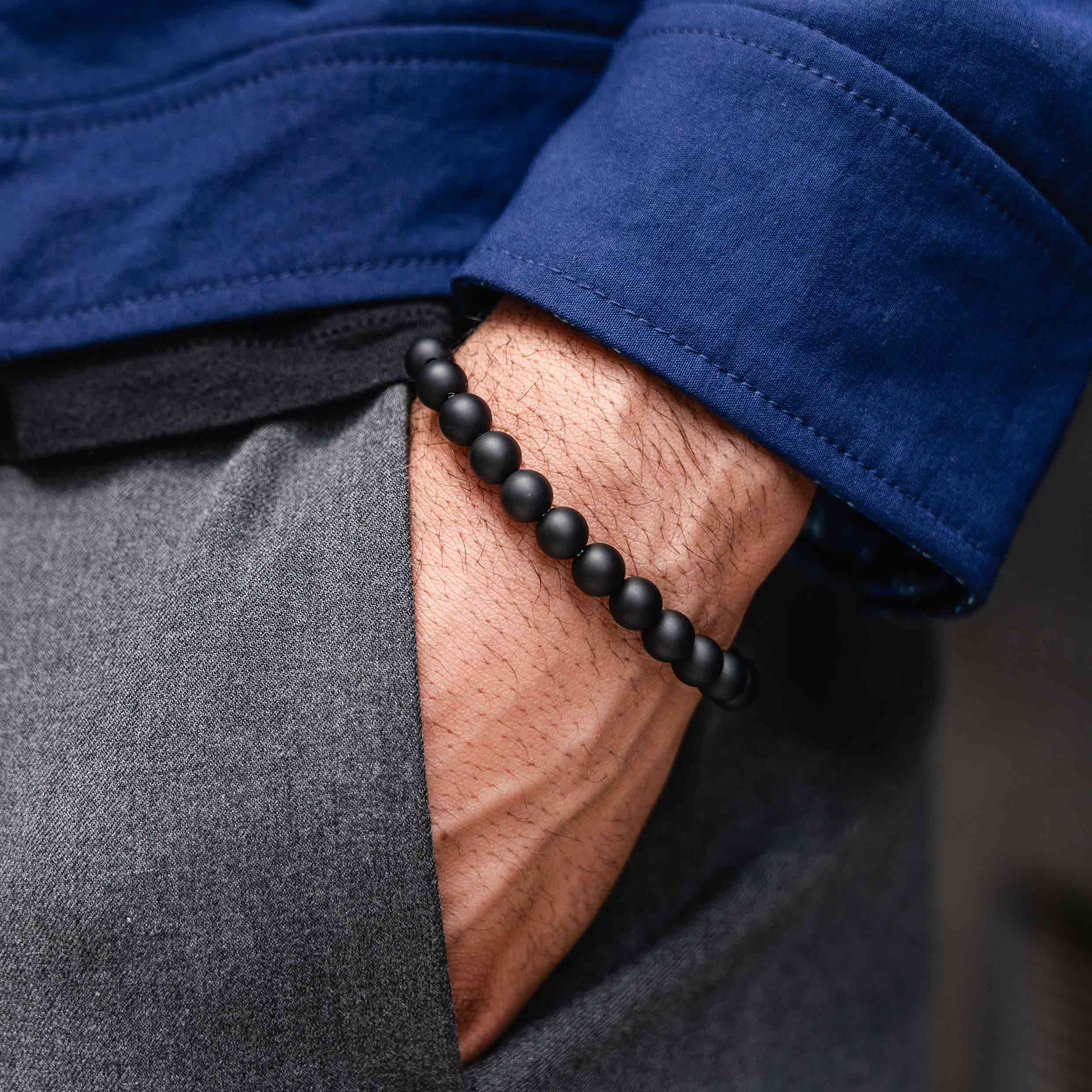 Spiritual Bead Set 8mm - Green & Black Onyx