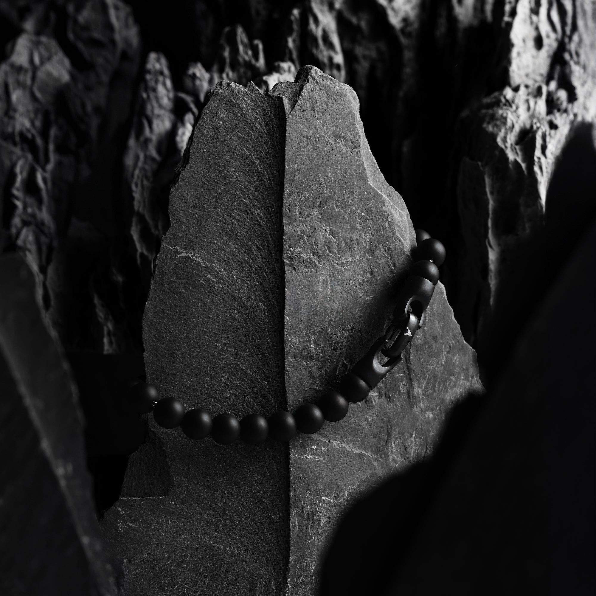 Spiritual Bead Set 8mm - Black Onyx & Riverstone