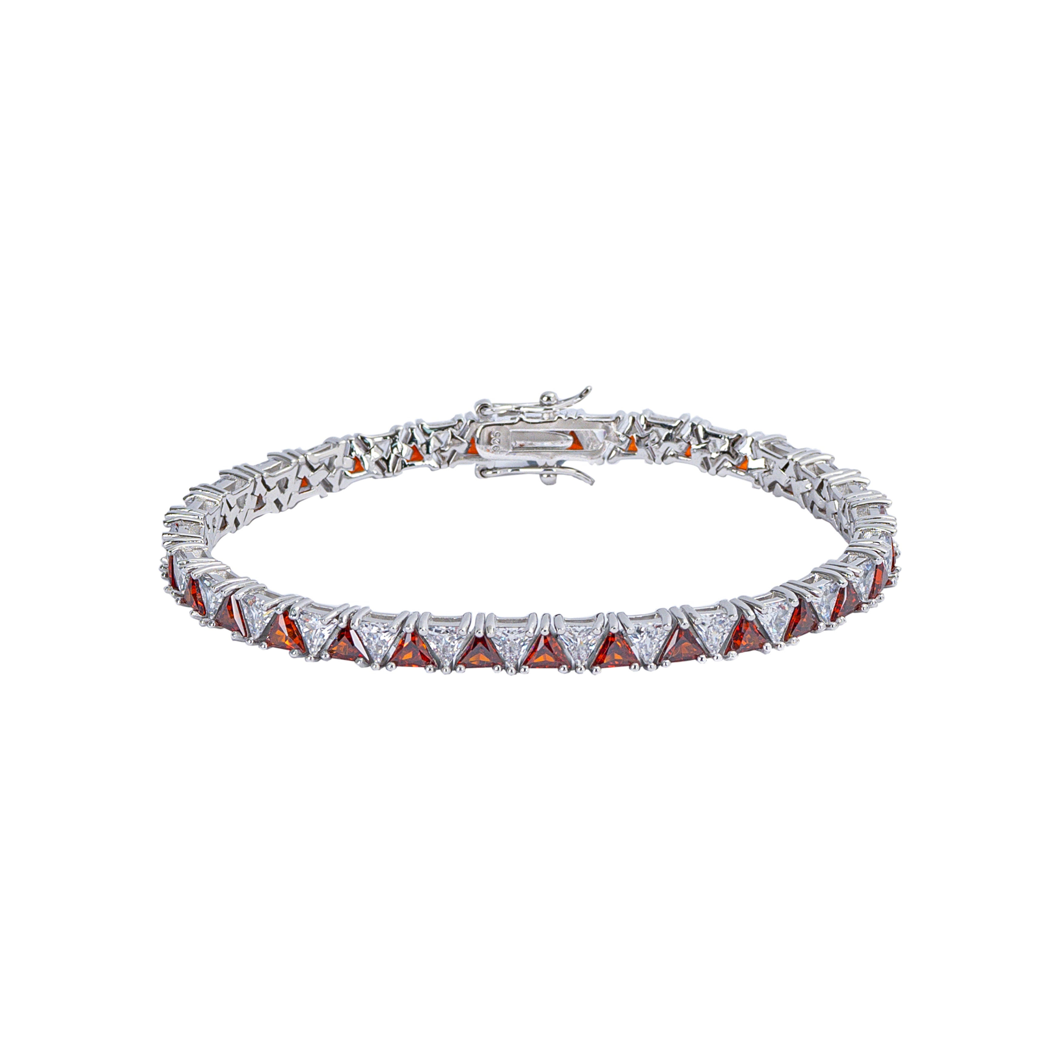 Big Bang Bracelet - Red CZ Starburst Bangle | Valentine's Day Gift