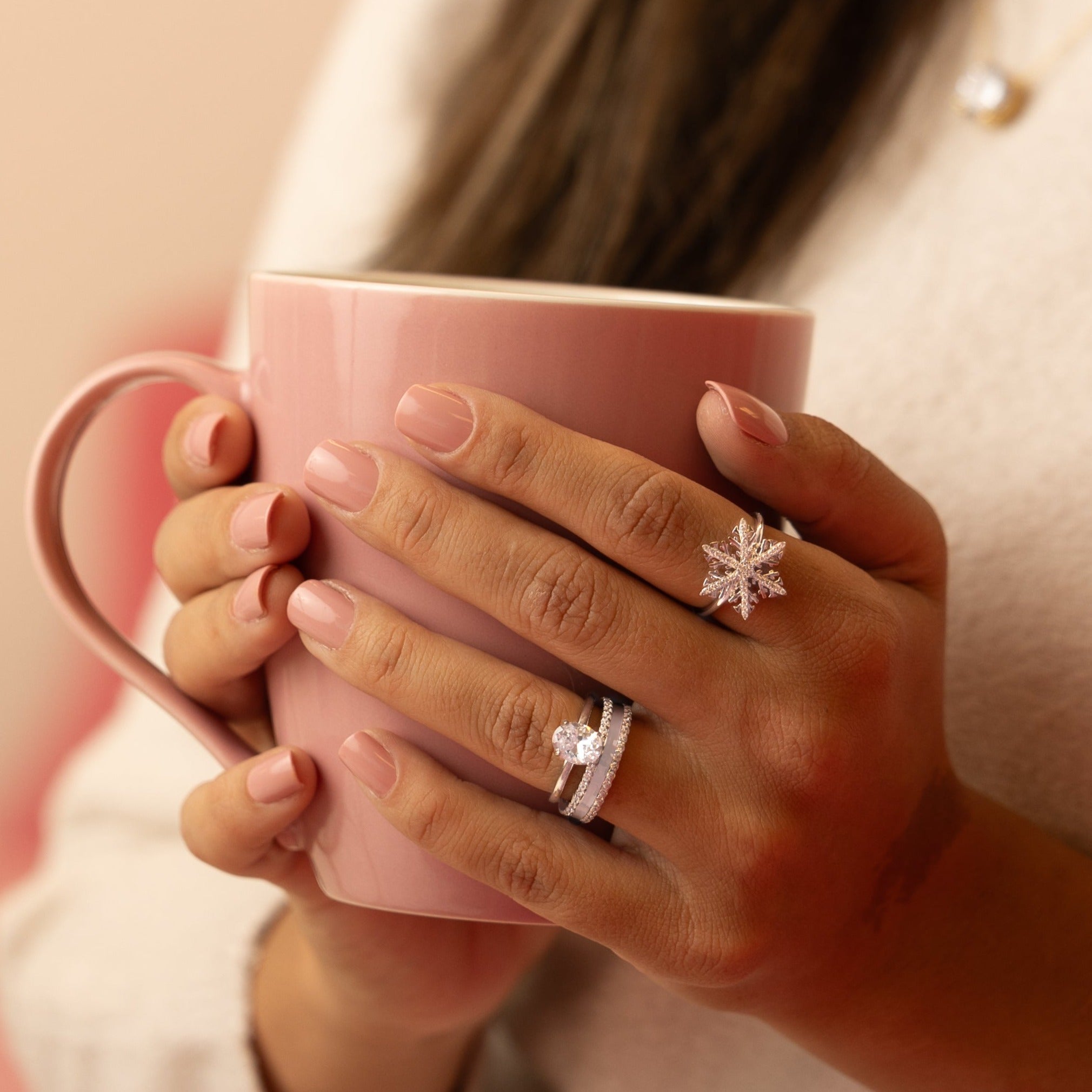 Crystal Ring in Silver - The Perfect Winter Wonder!