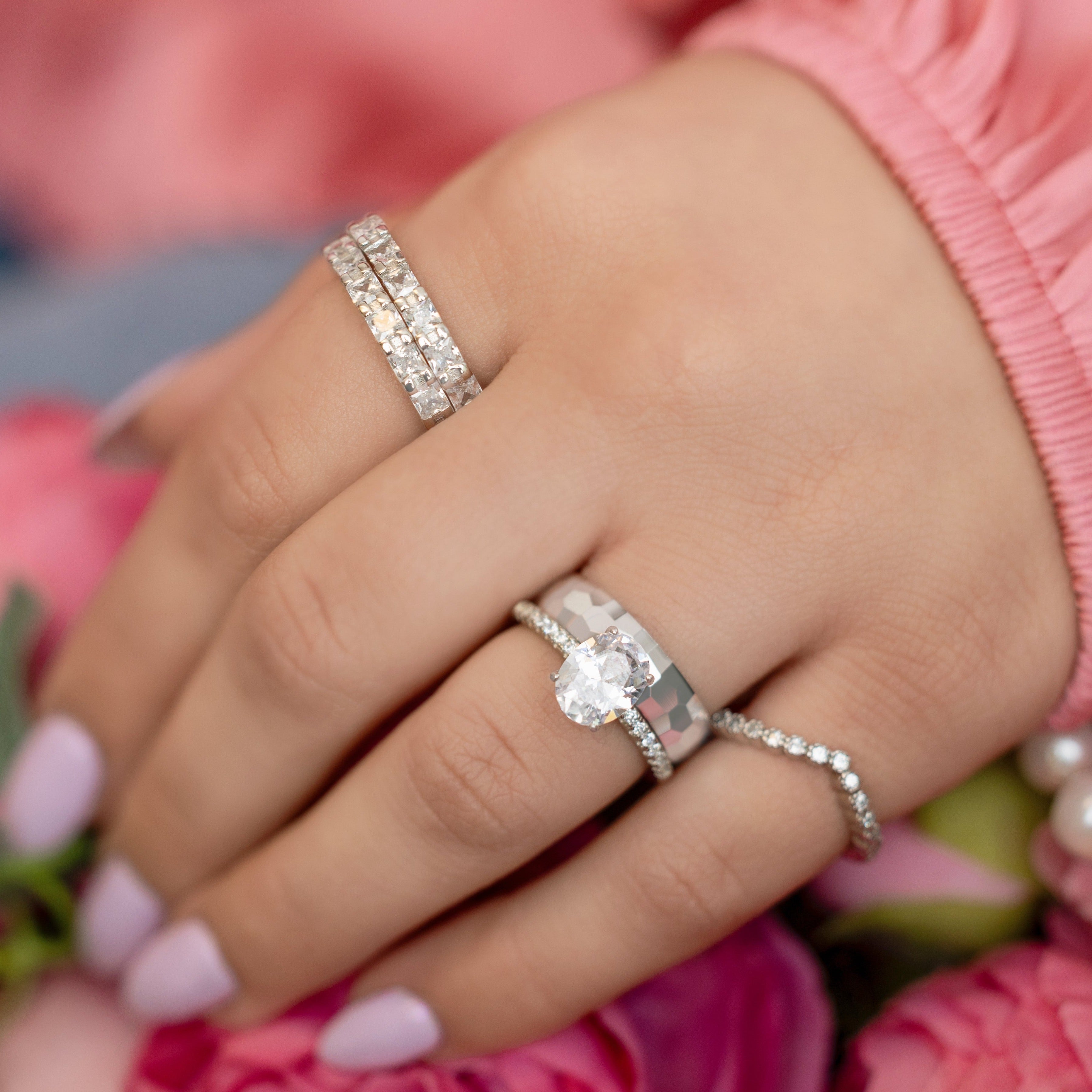 Lila Sterling Silver Band - Elegantly Simple Design, Great for Stacking