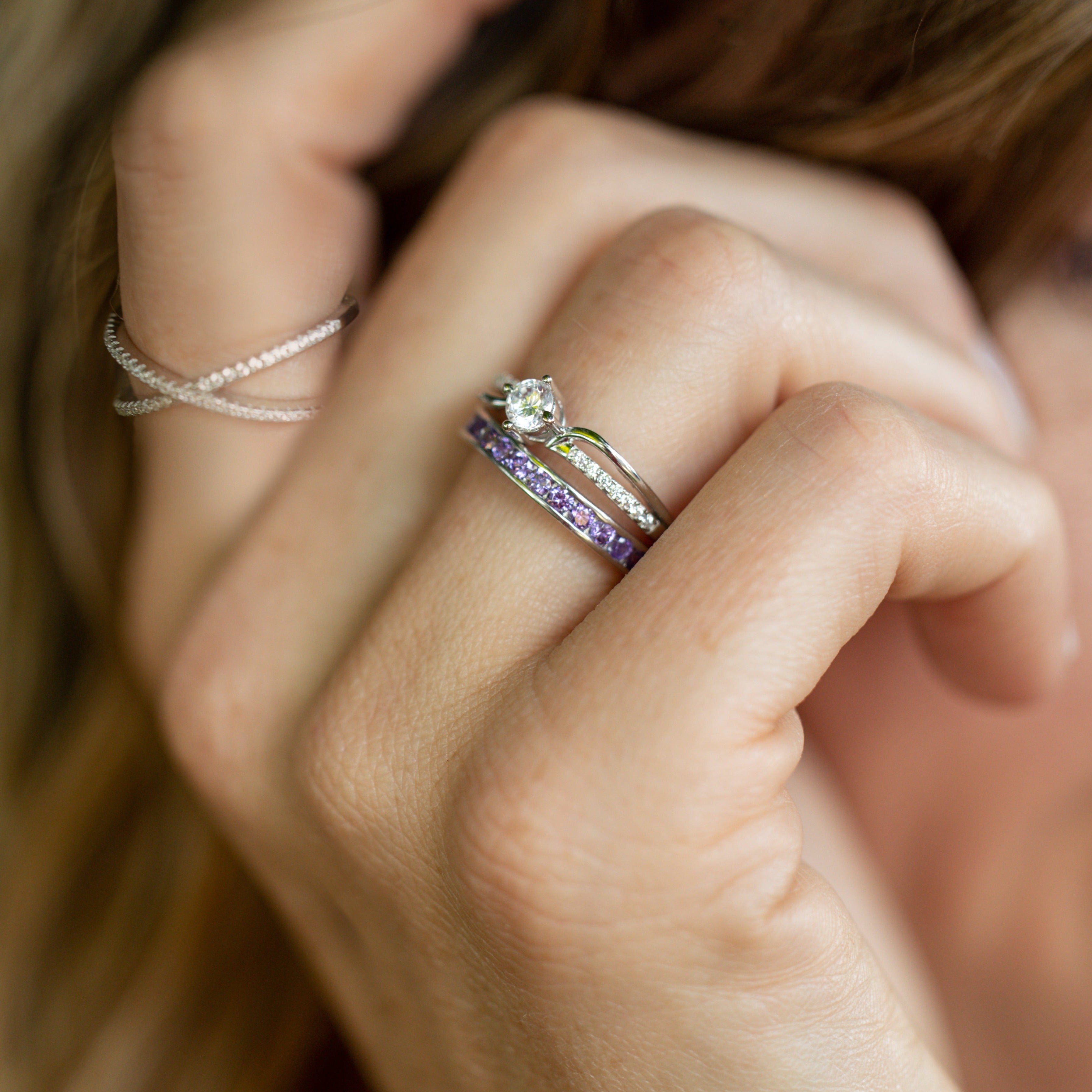 Piper Ring in Silver - Super Stackable or Solo