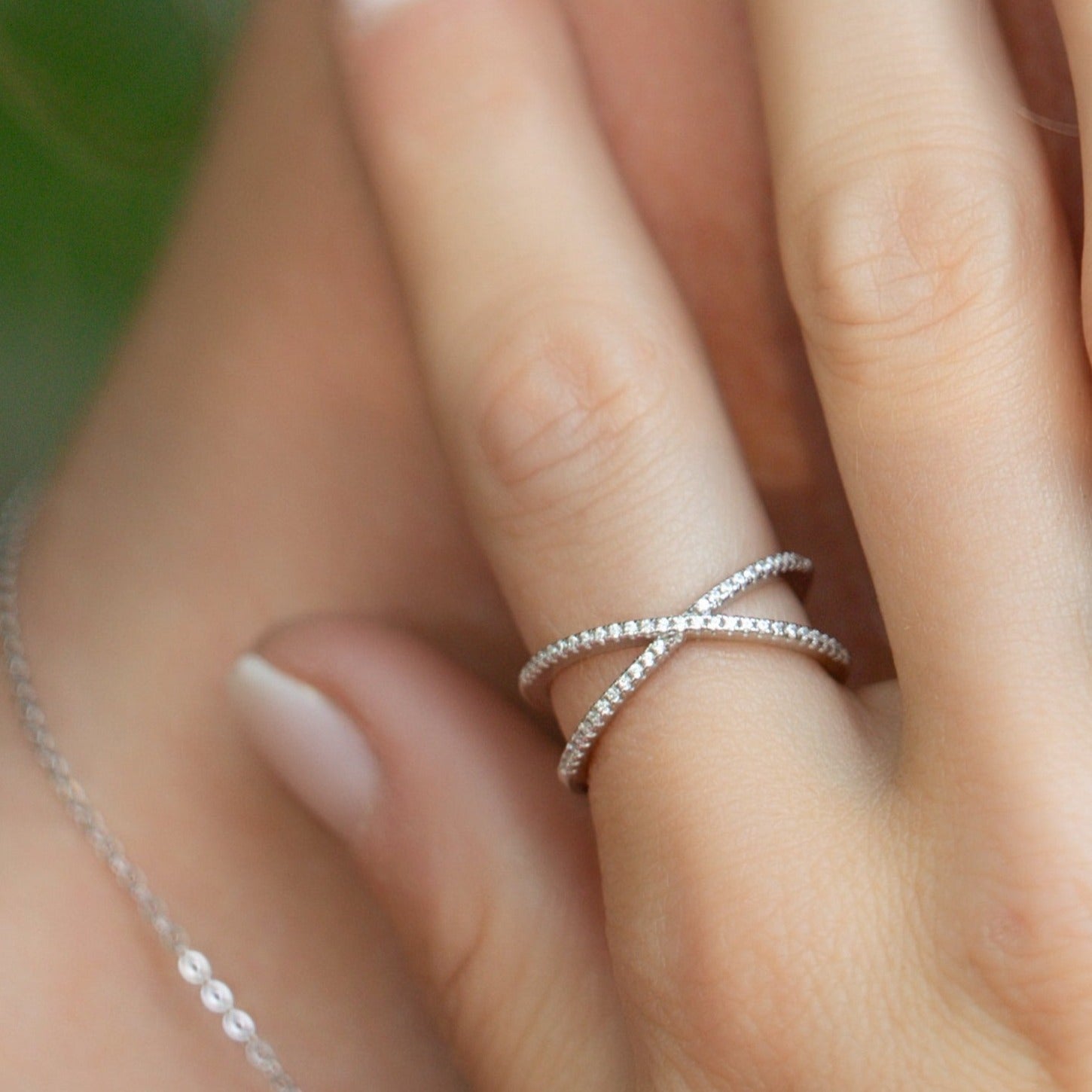 Jenna Statement Ring in Silver - Eye-catching Design