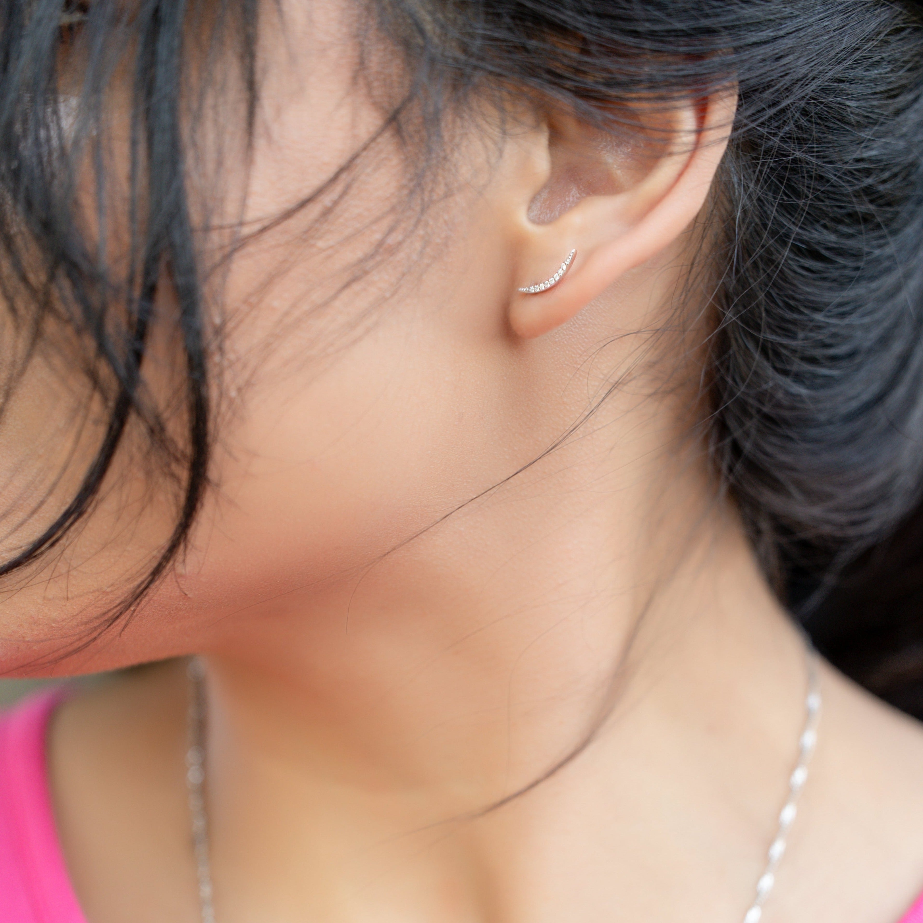Crescent Earrings in Silver - These Are Perfect for Day to Day Wear!