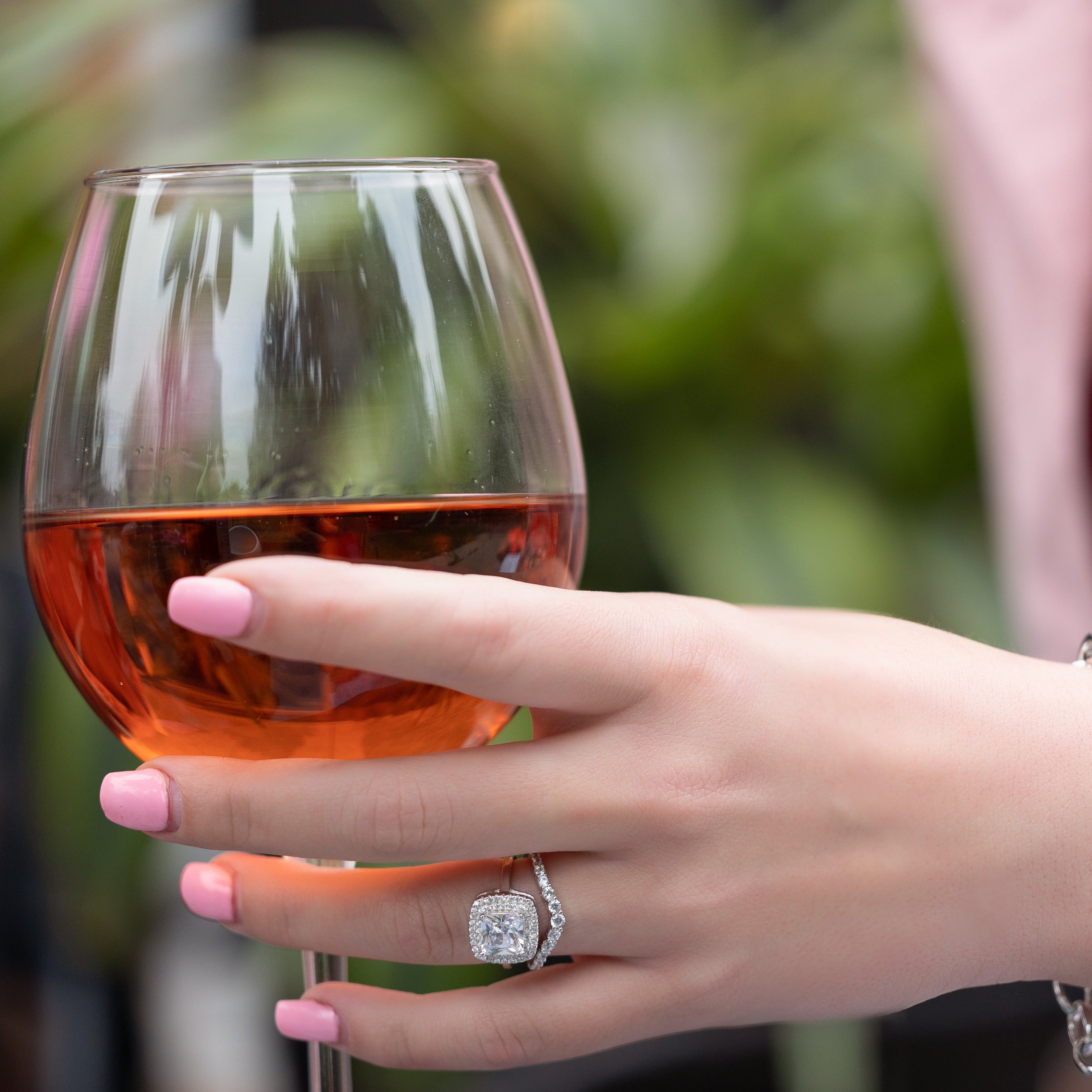 Felicity Engagement Ring in Silver - This Ring has the Bling!