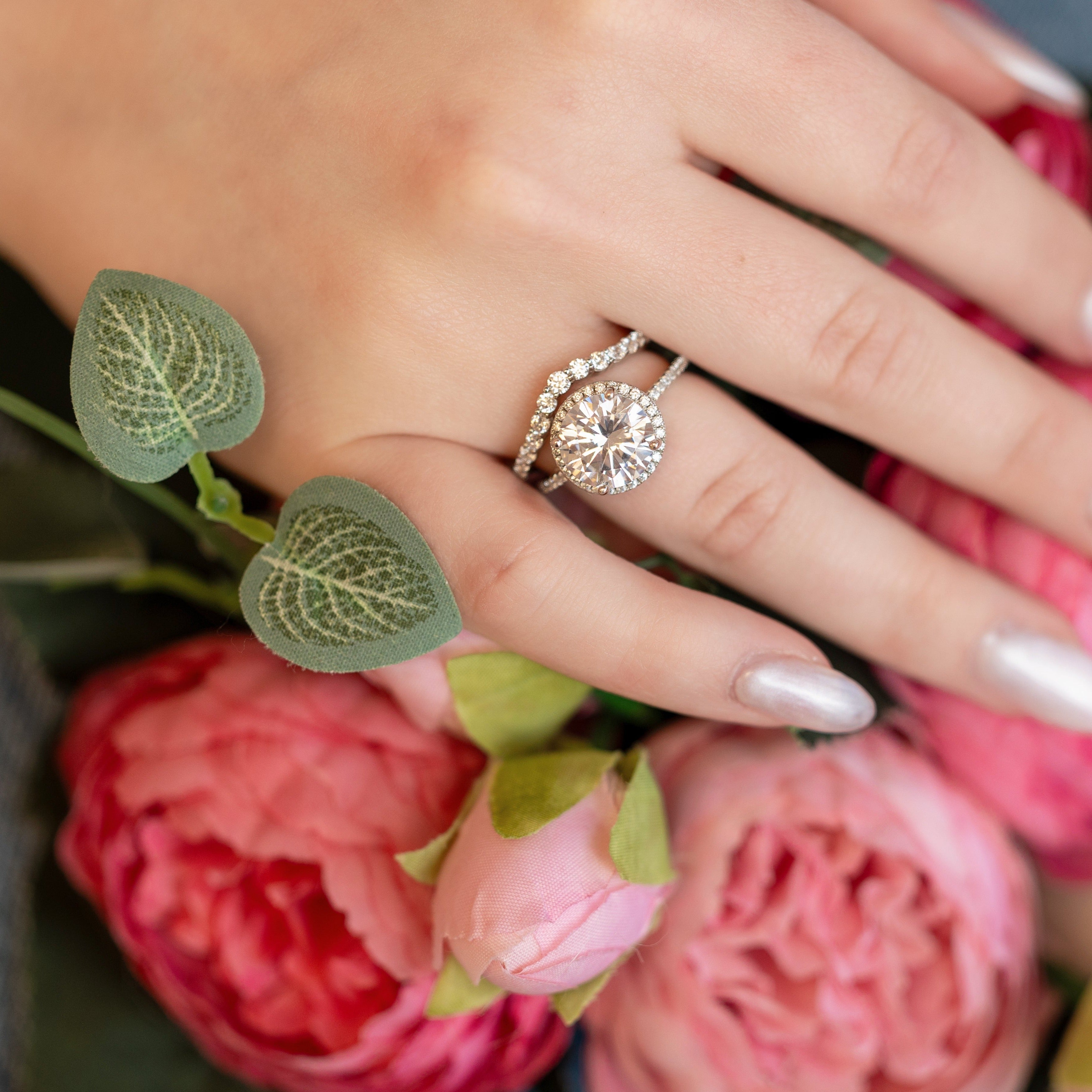 Jolene Engagement Ring in Silver - Unparalleled Sparkle!