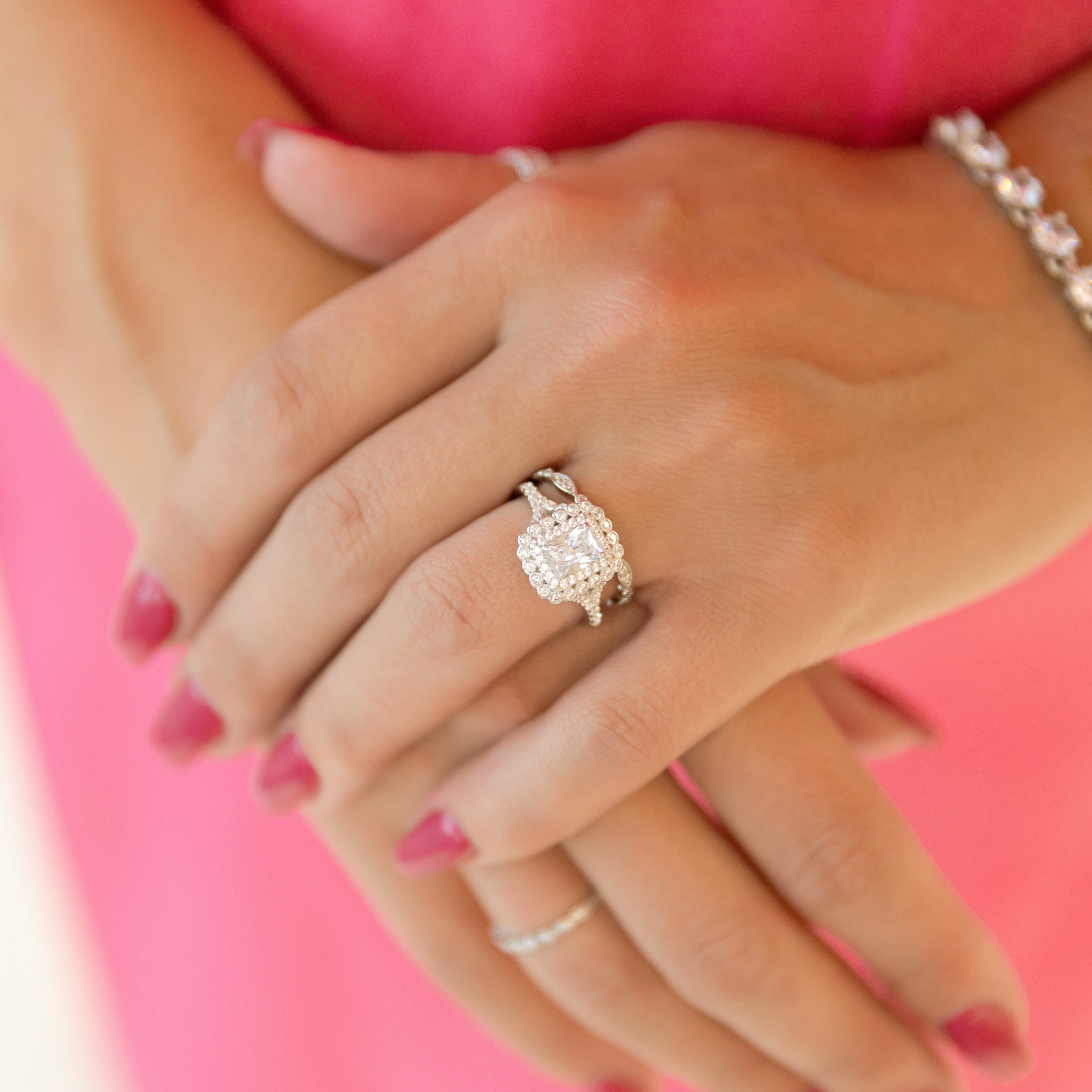 Julianna Engagement Ring in Silver - Affordable Luxury That Really Shines