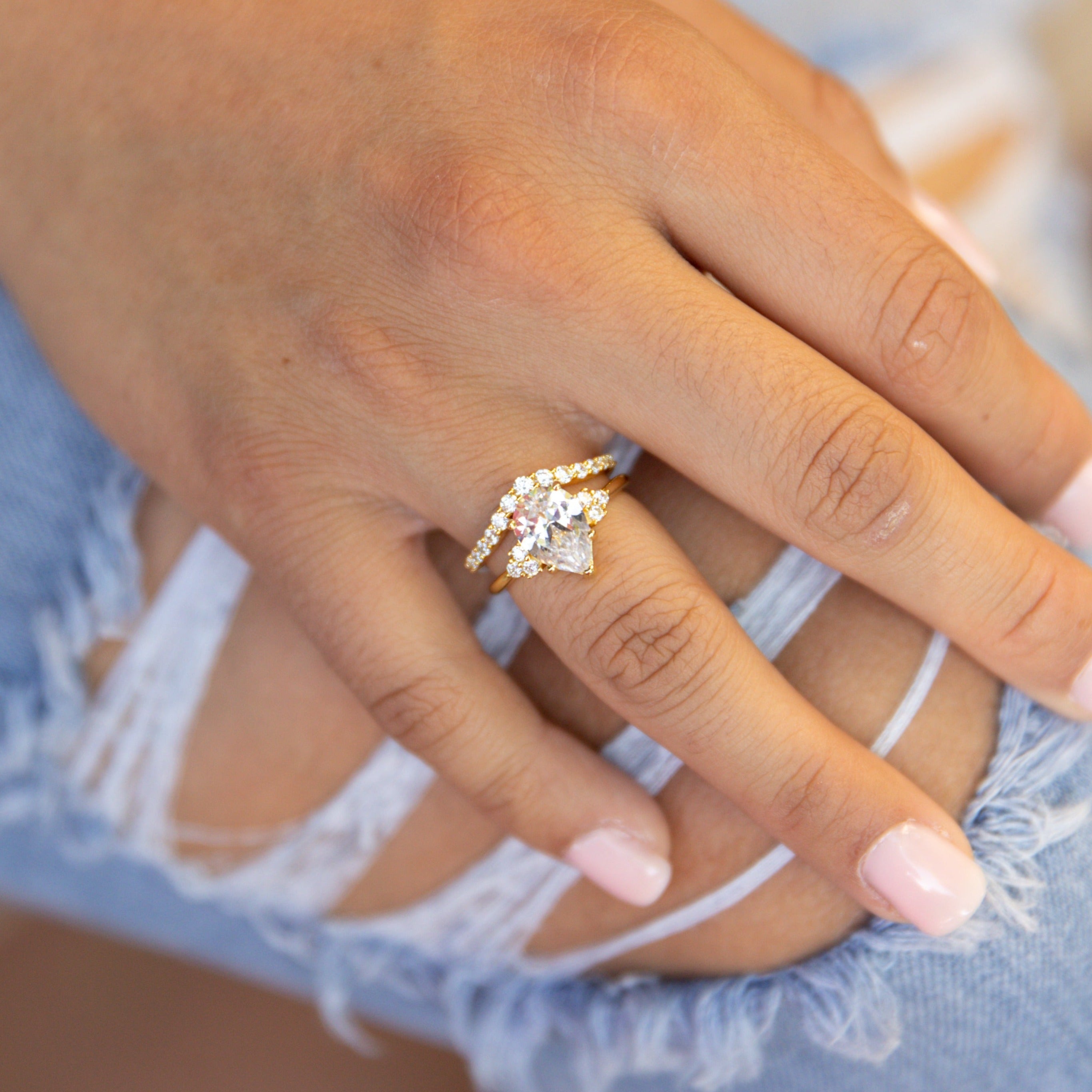 Gloria Stackable Ring in Gold - The Perfectly Stackable Superstar!
