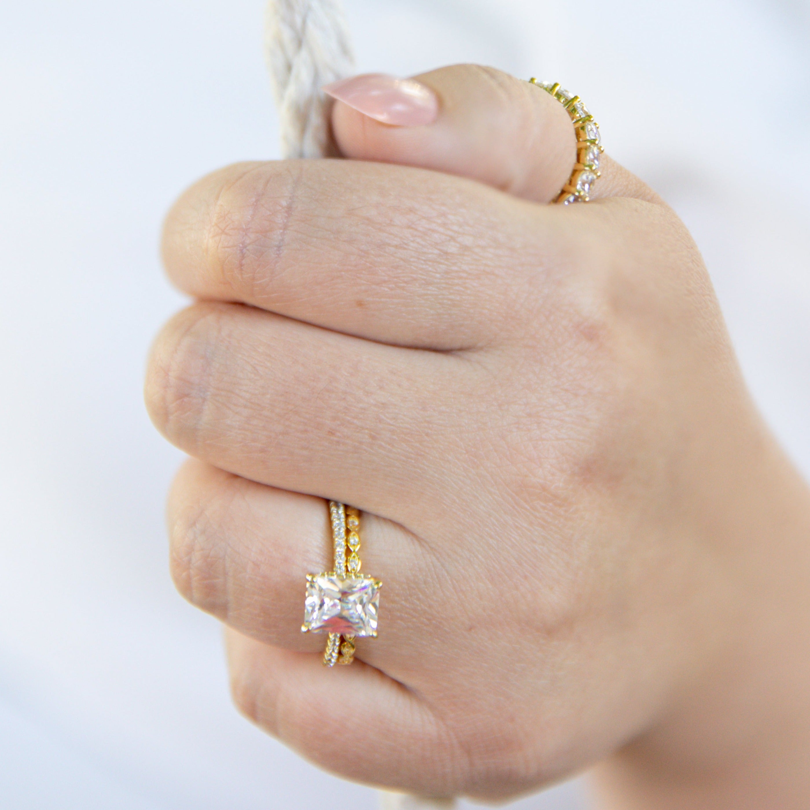 Vanessa Eternity Ring in Gold - Super Stacker!