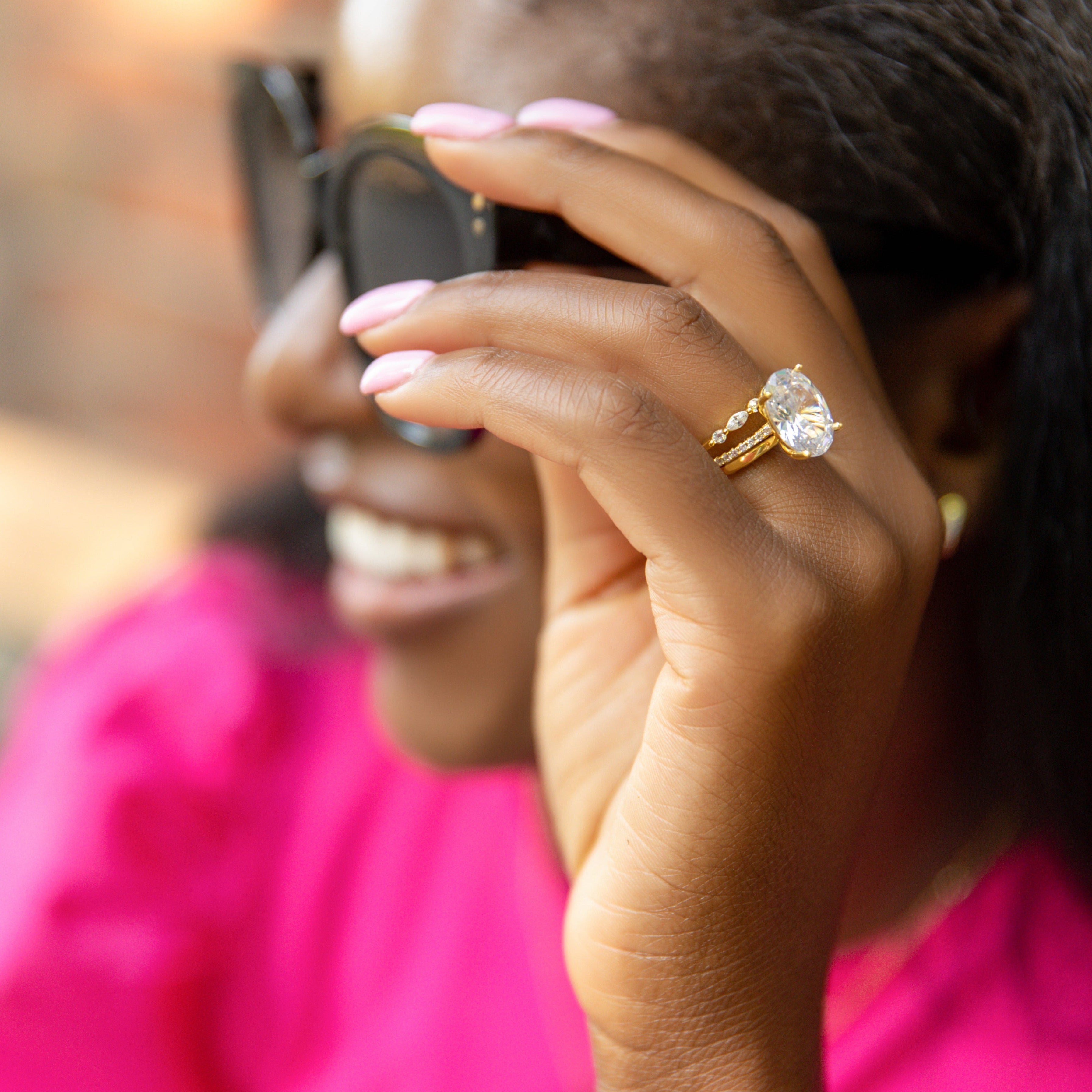 Dolly Engagement Ring in Gold - A Starlette Best-Selling Ring!