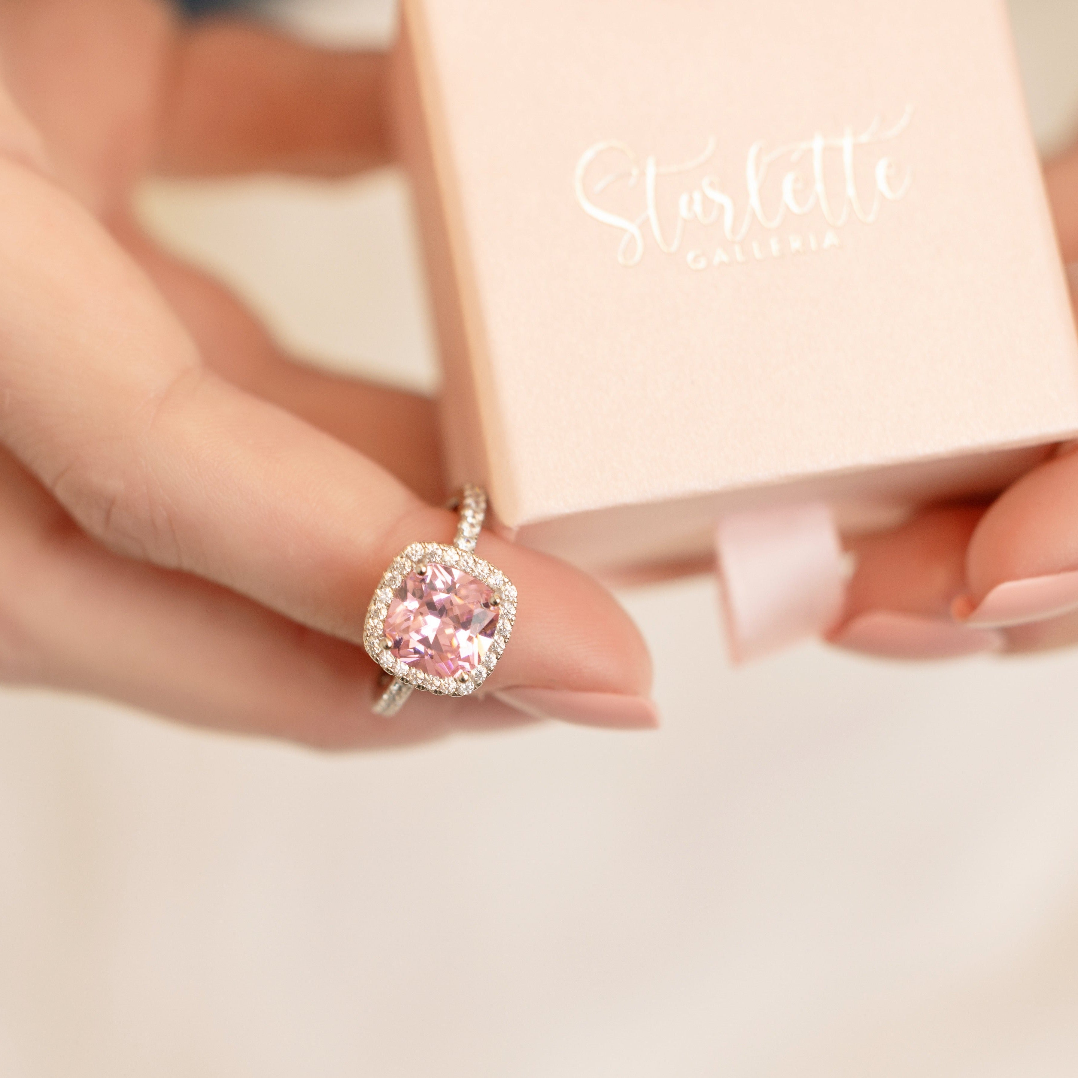 Hannah Engagement Ring - the Perfect Sparkly Accessory for Spring or Summer