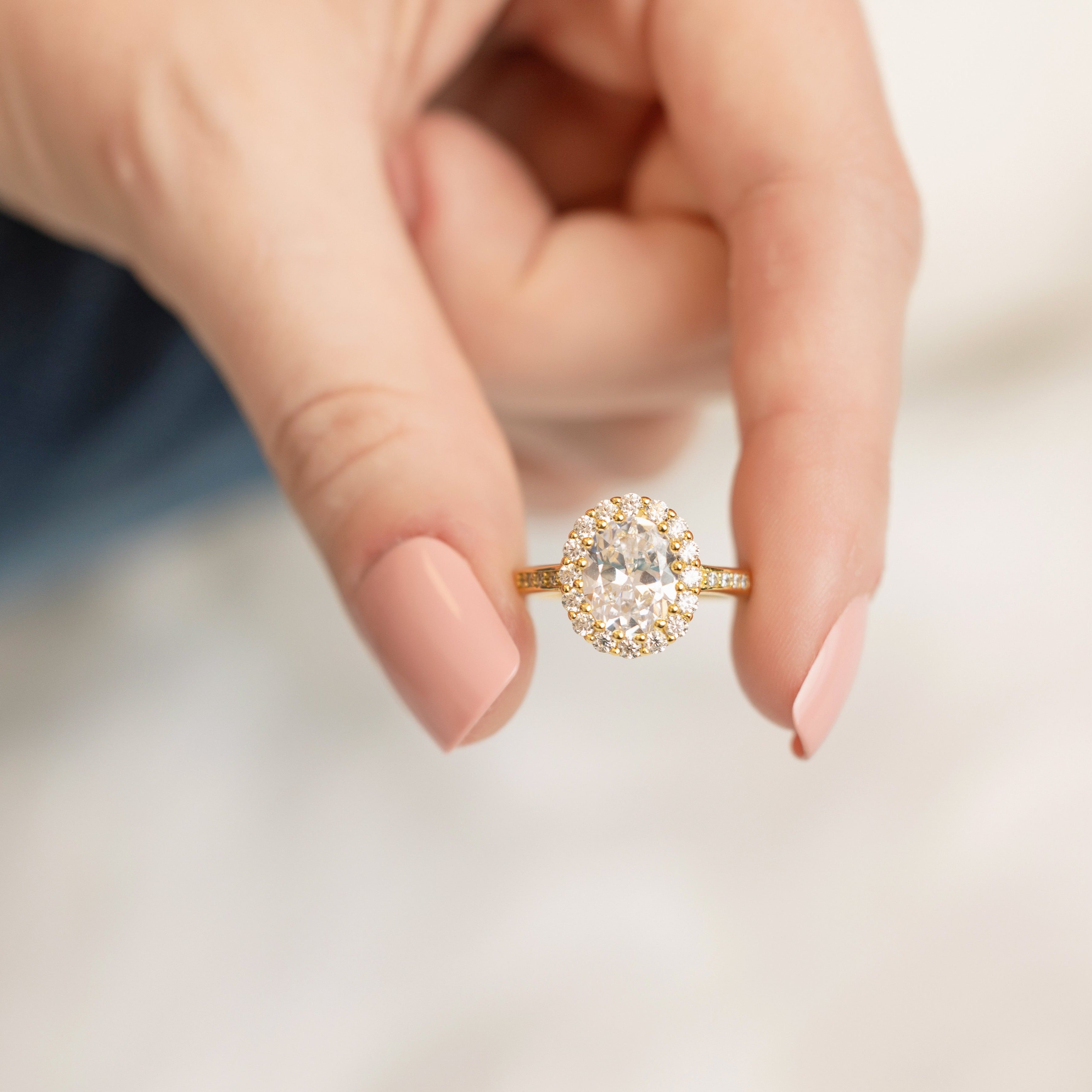 Lucy Engagement Ring in Gold - Say Yes to This Ring!
