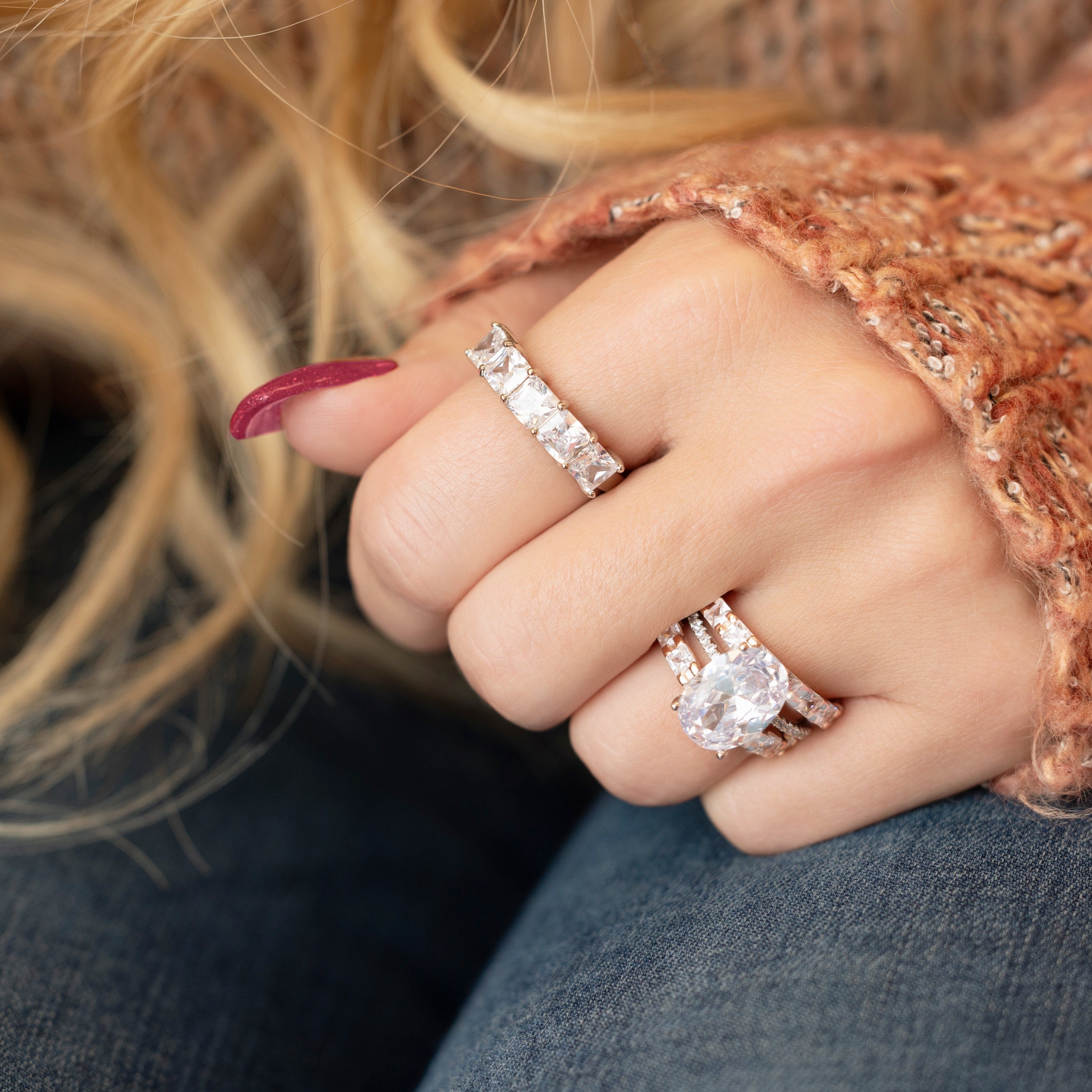 Lauren Channel Ring in Silver - Because 5 Stones are Better than One