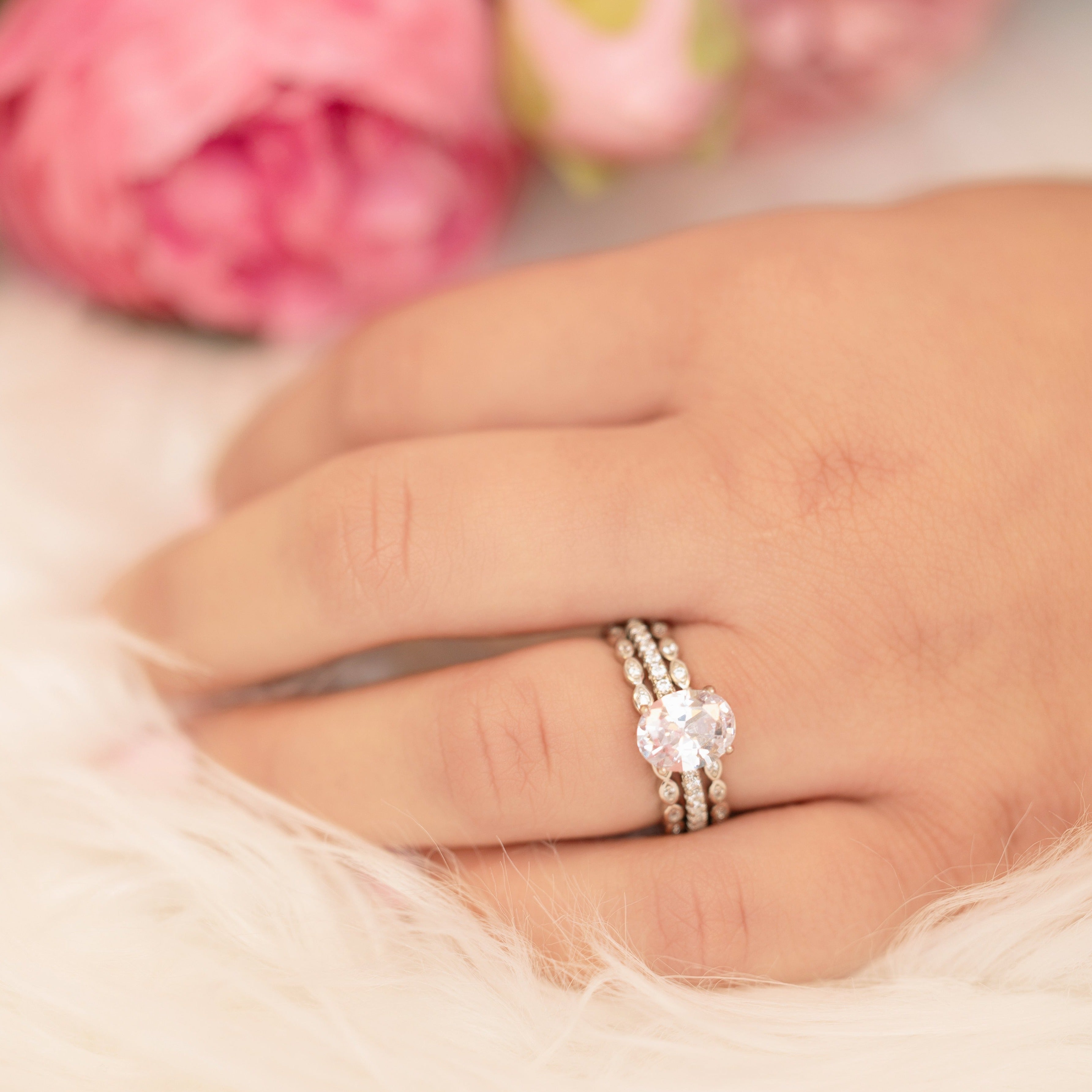 Darcie Ring in Silver - Classic Shimmering Design