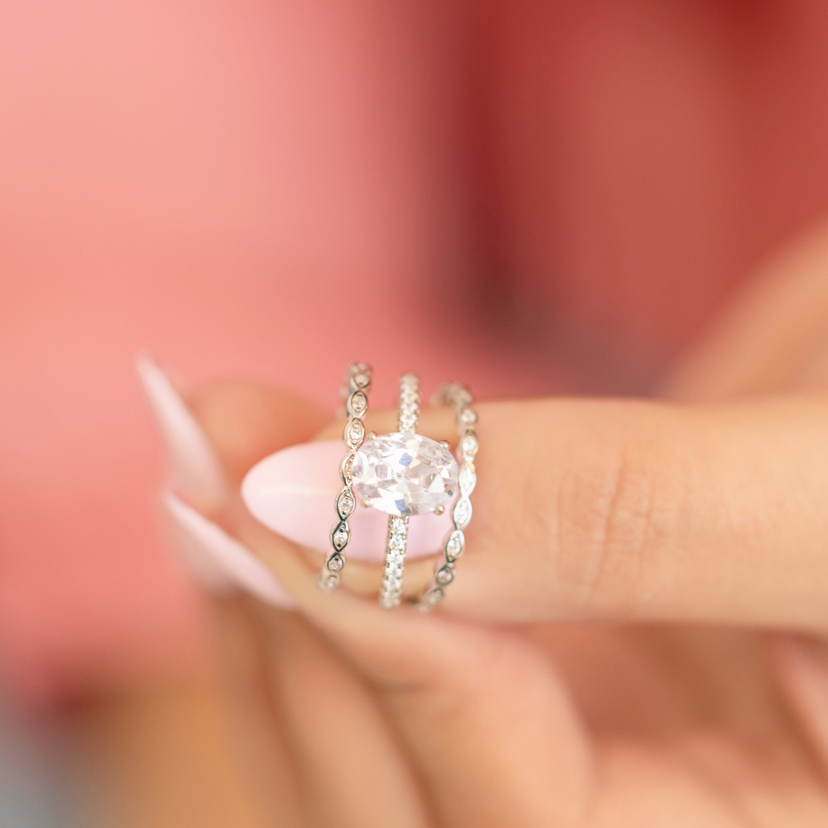 Darcie Ring in Silver - Classic Shimmering Design