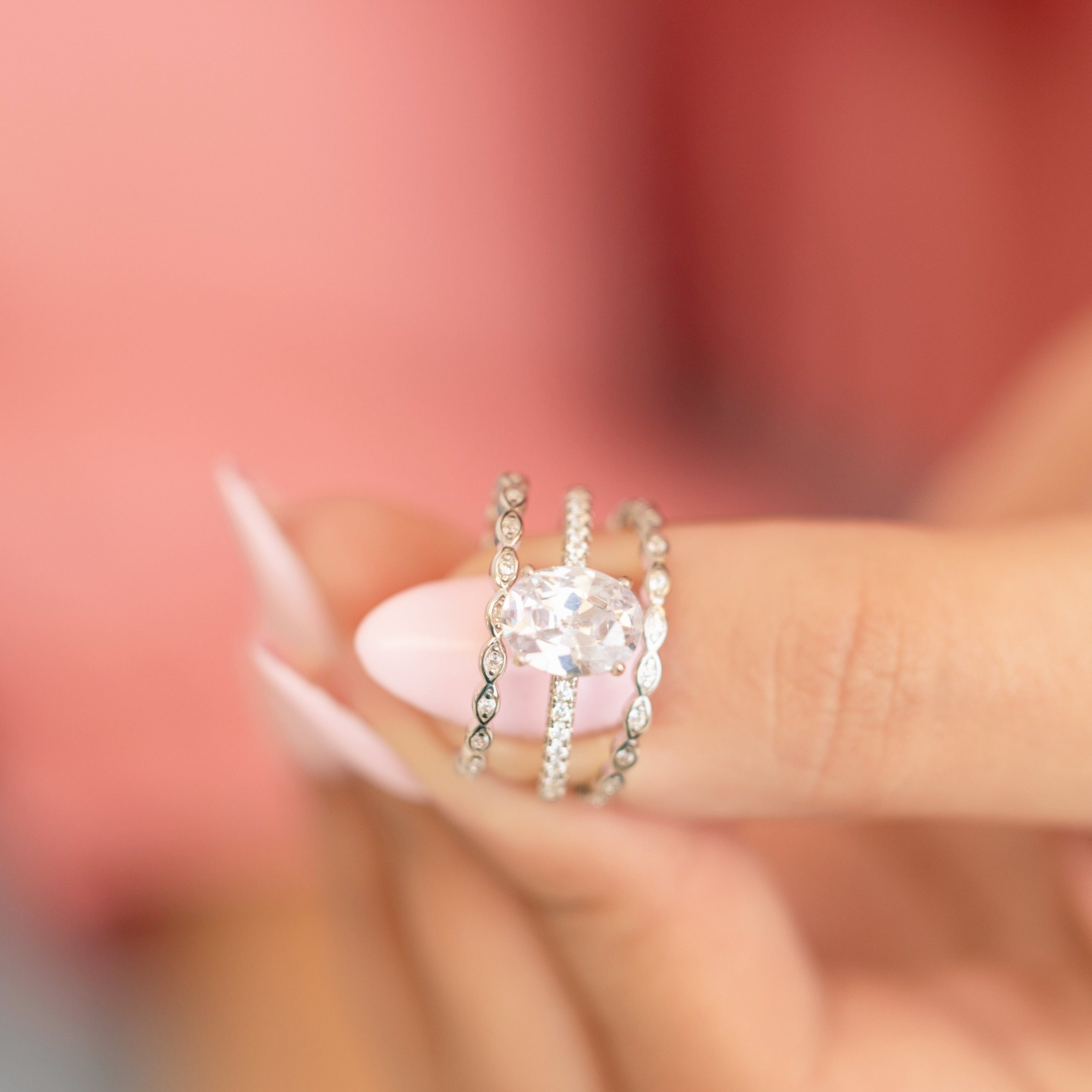 Vanessa Eternity Ring in Silver - Super Stacker!