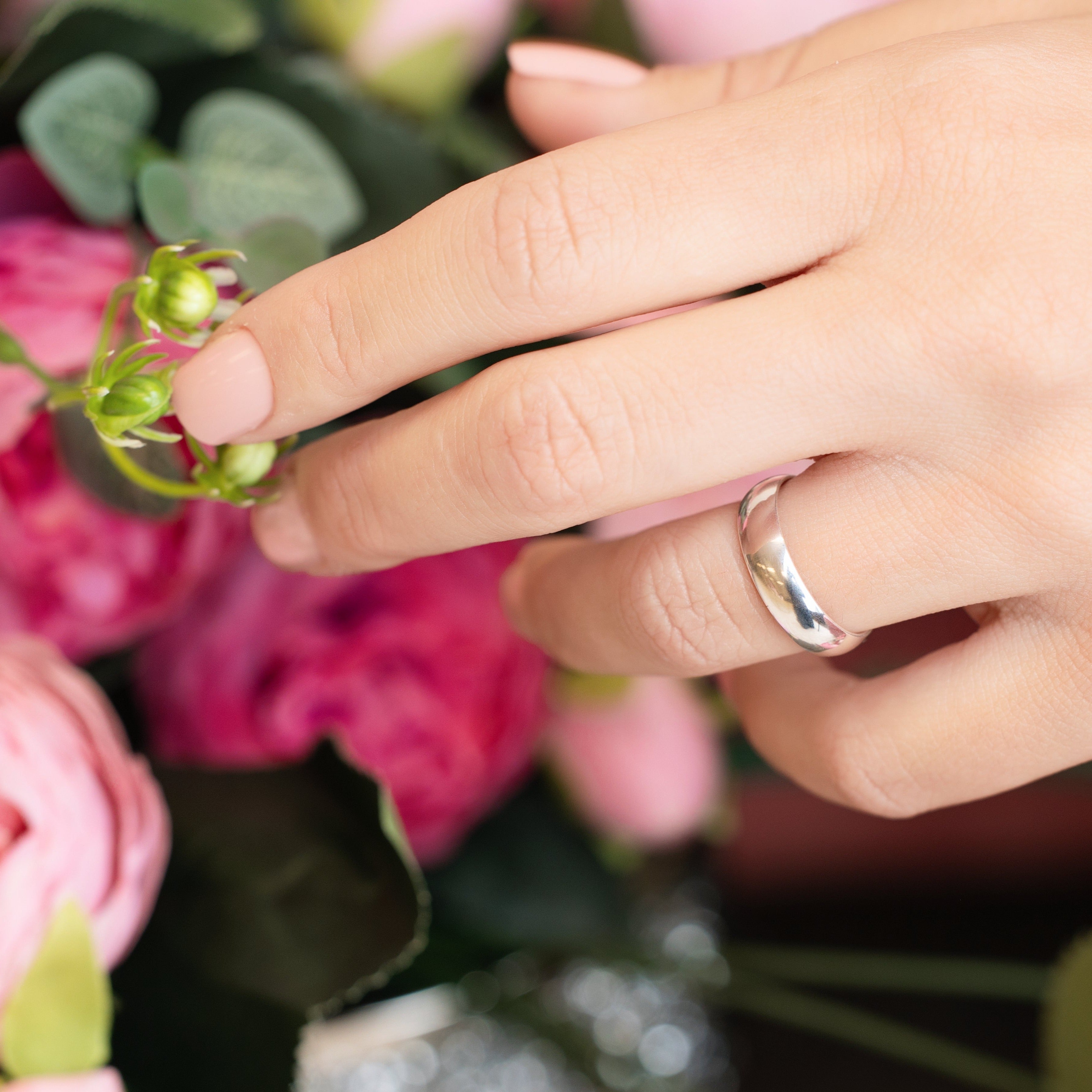 Liz Sterling Silver Band - The Stunningly Simple Wedding 5mm Silver Band