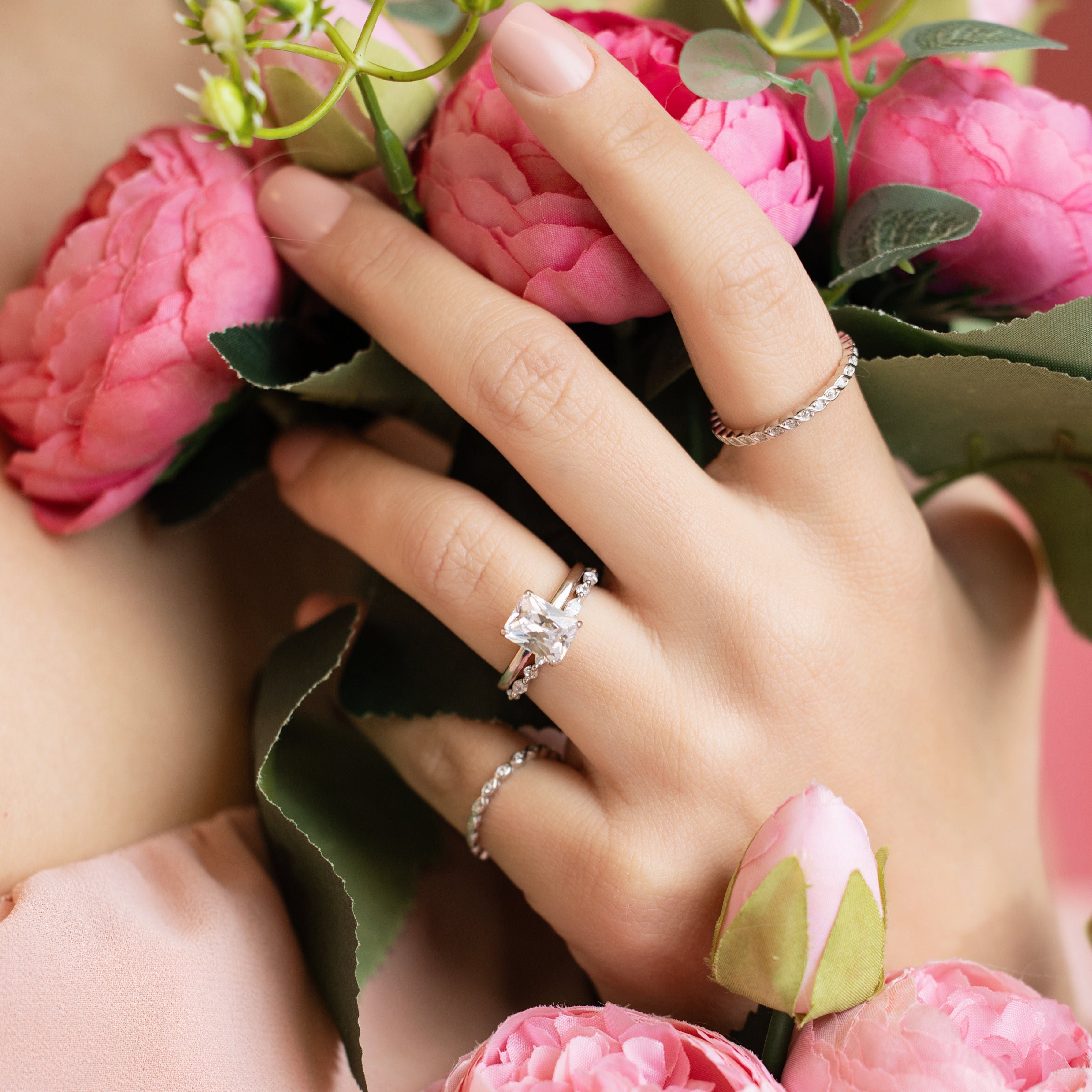 Katherine Engagement Ring in Silver - Essential Brilliance!