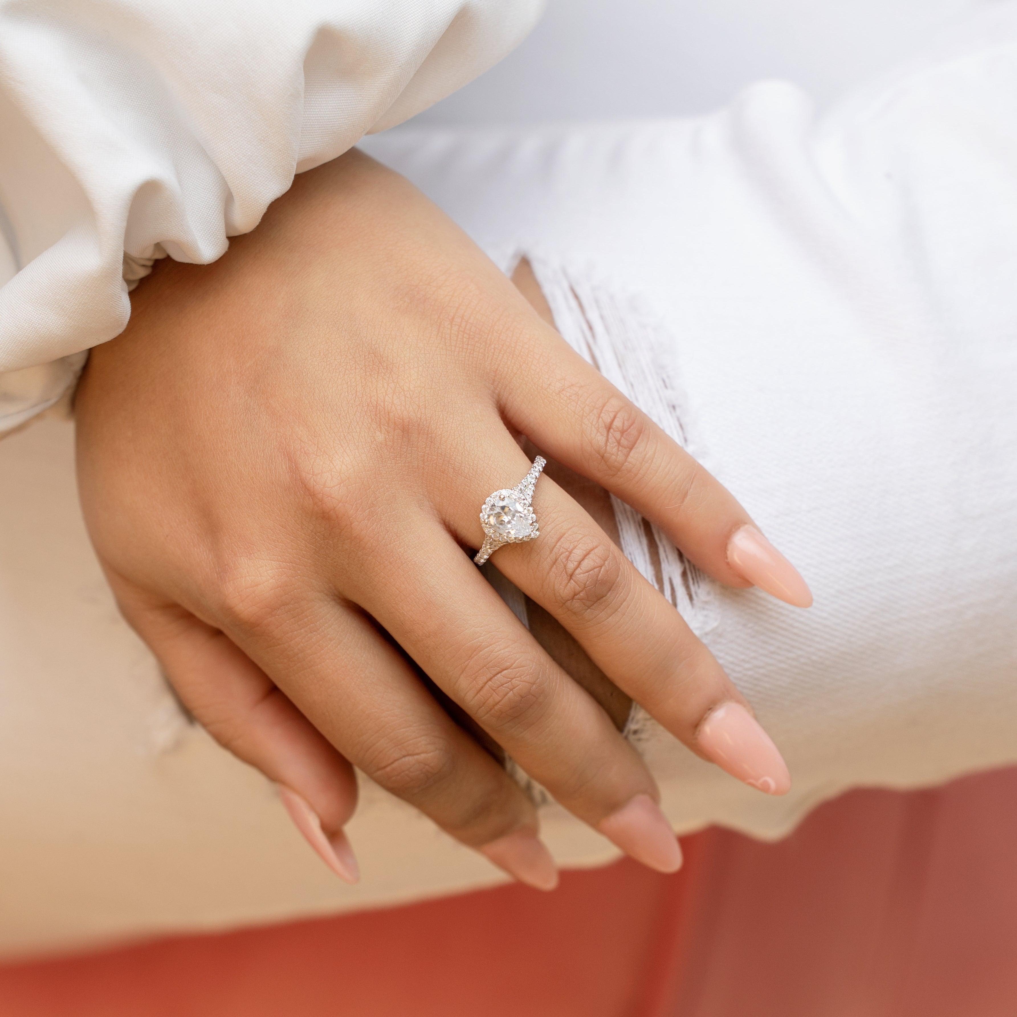 Lexi Ring - Dazzling and Intricate Teardrop-Shaped Design