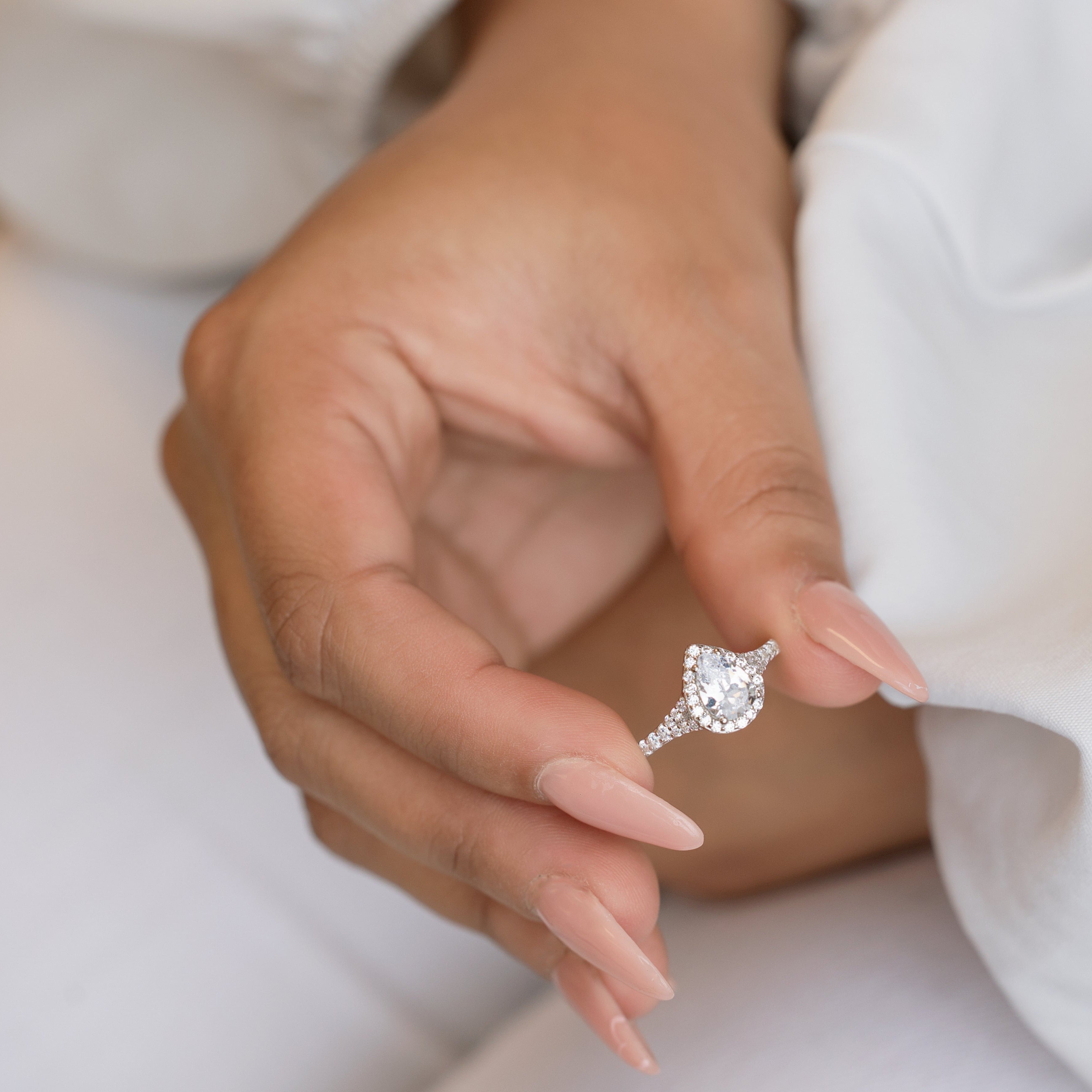 Lexi Ring - Dazzling and Intricate Teardrop-Shaped Design