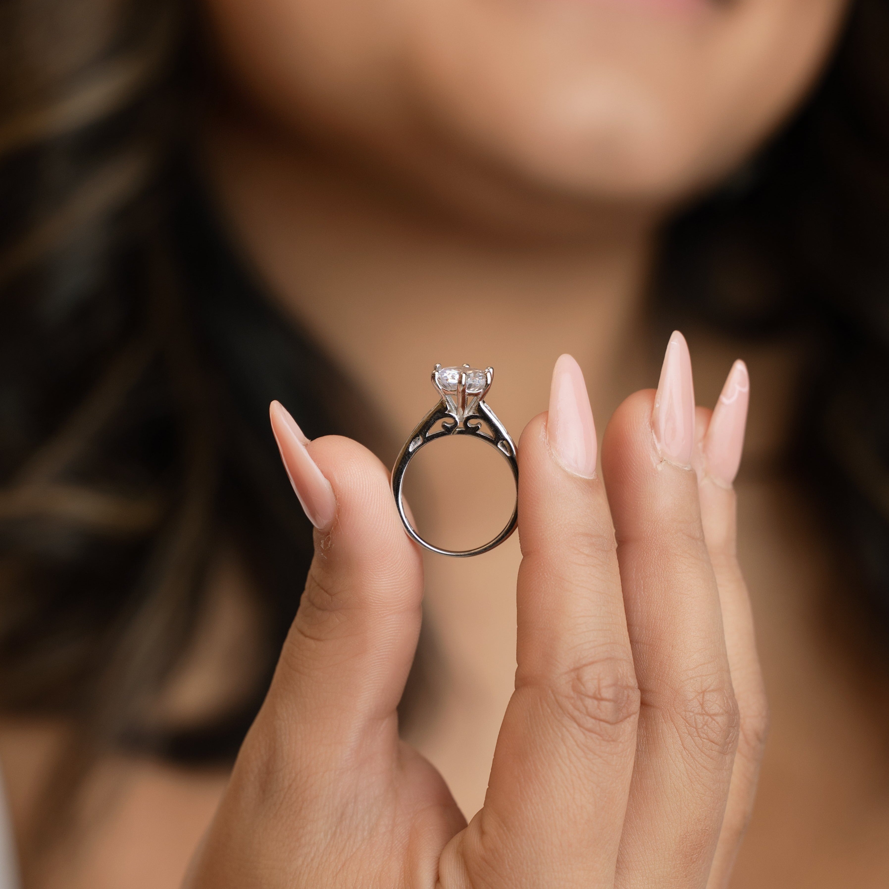 Mandy Engagement Ring - Timeless Beauty with Extra Sparkle