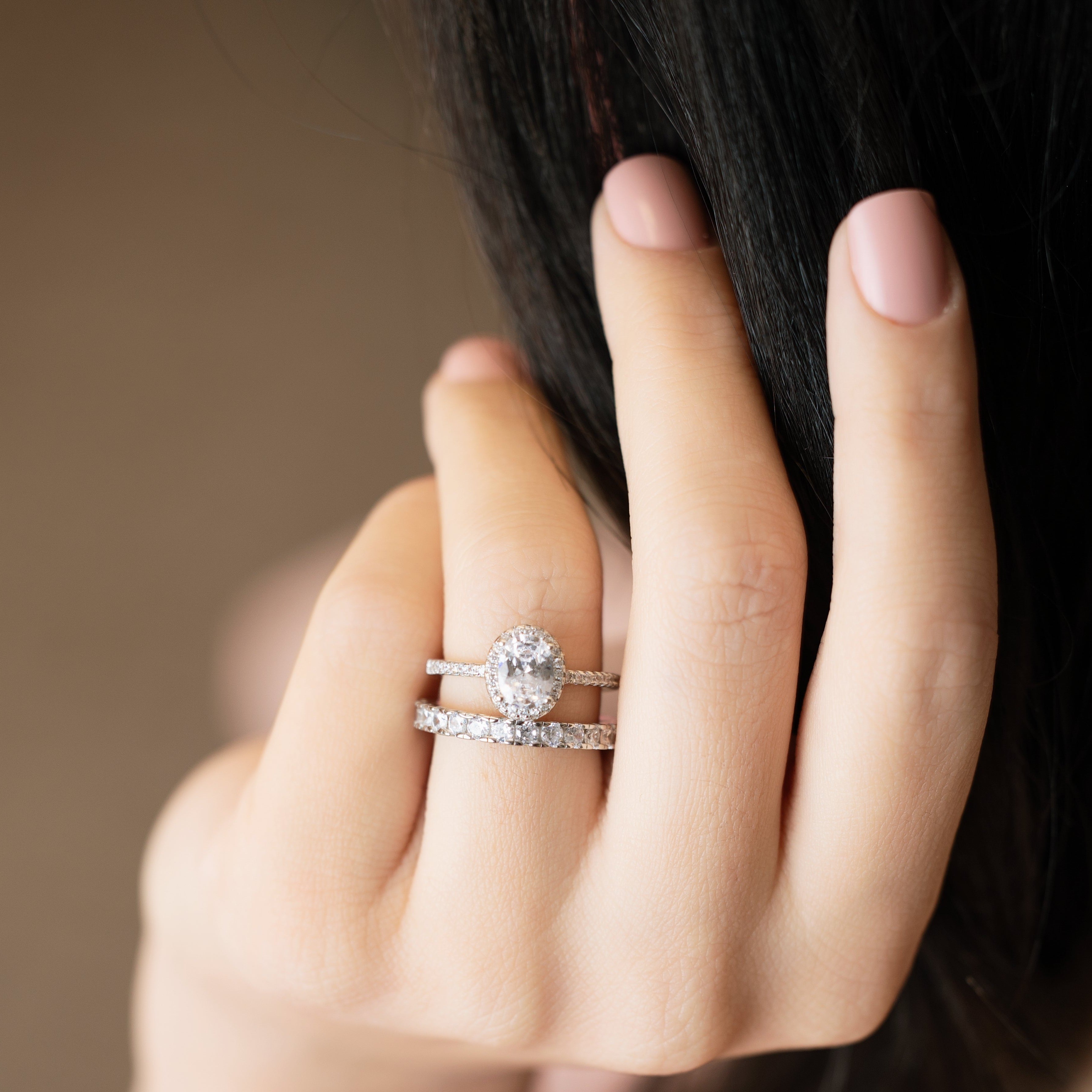 Chloe Eternity Ring in Silver - Thin to Win!