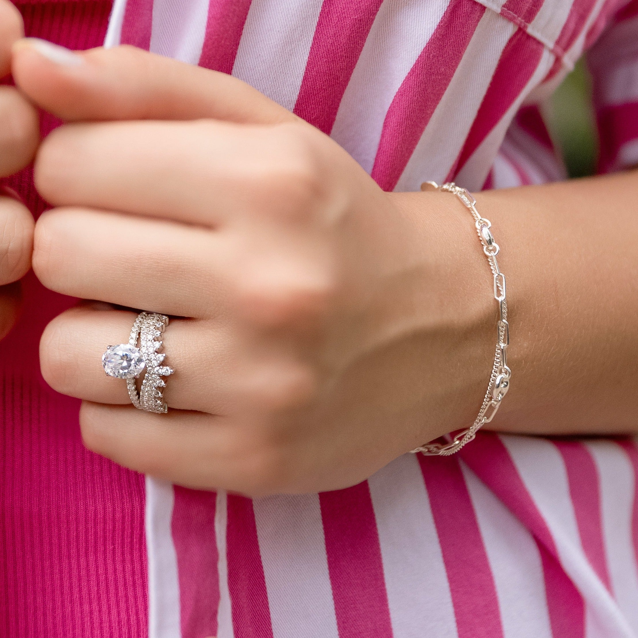 Tori Statement Ring in Silver - Crown for Your Stack!