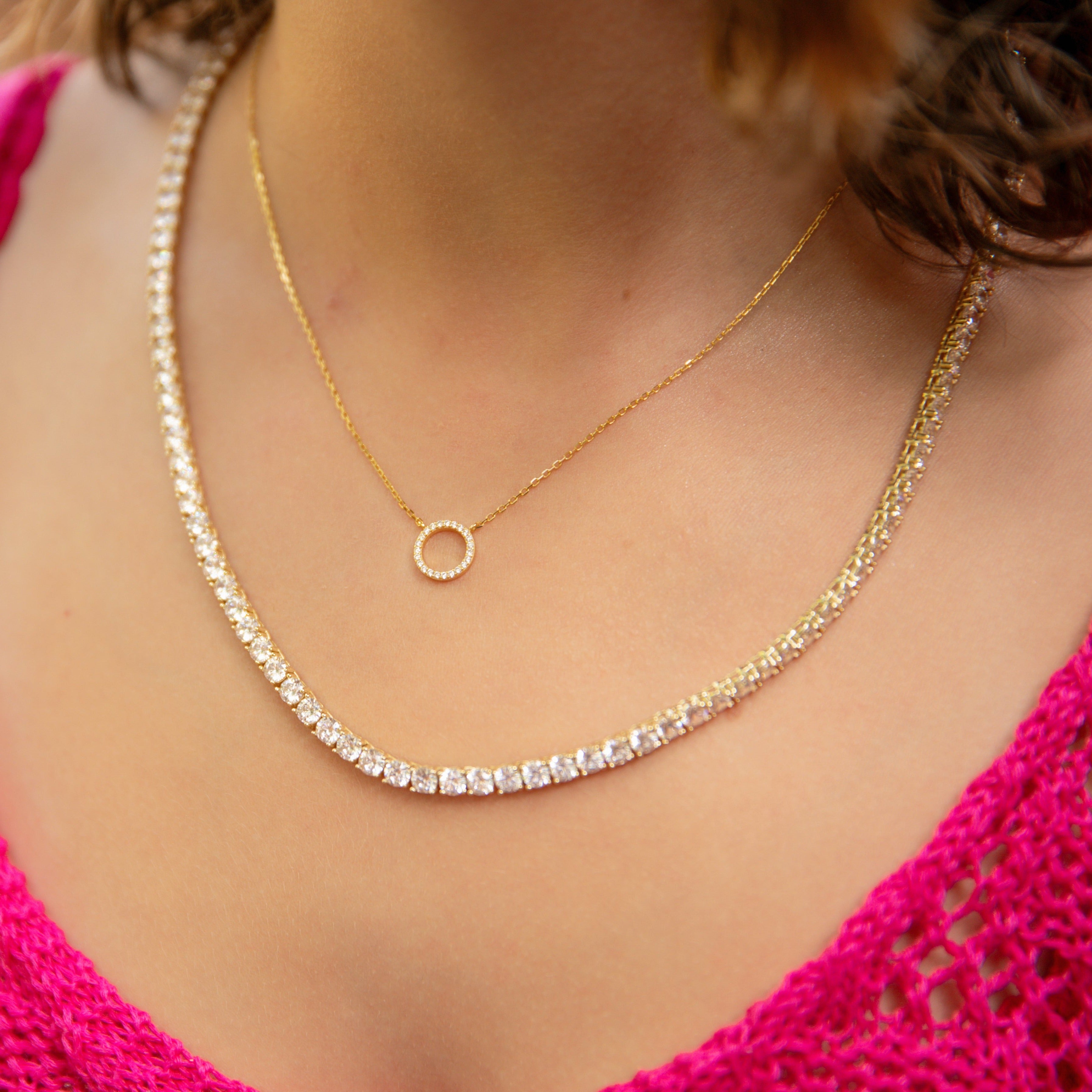 Eternity Necklace in Gold - A Stunning Staple for Any Wardrobe
