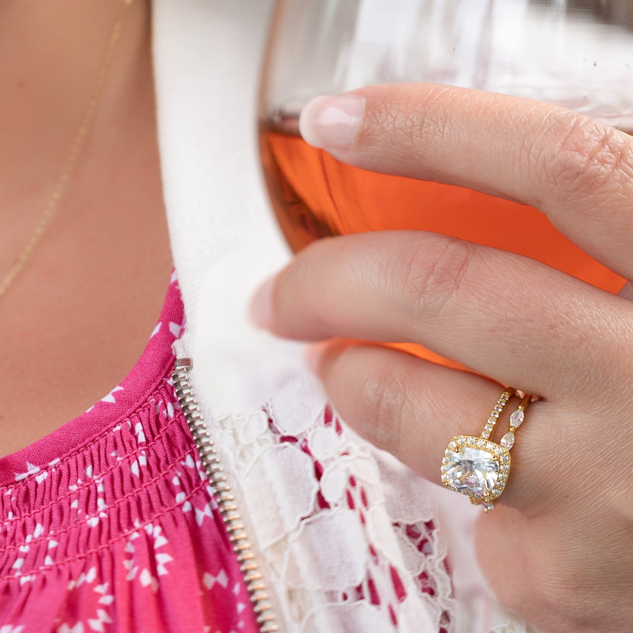 Scarlett Stackable Ring in Gold - The Definition of Class