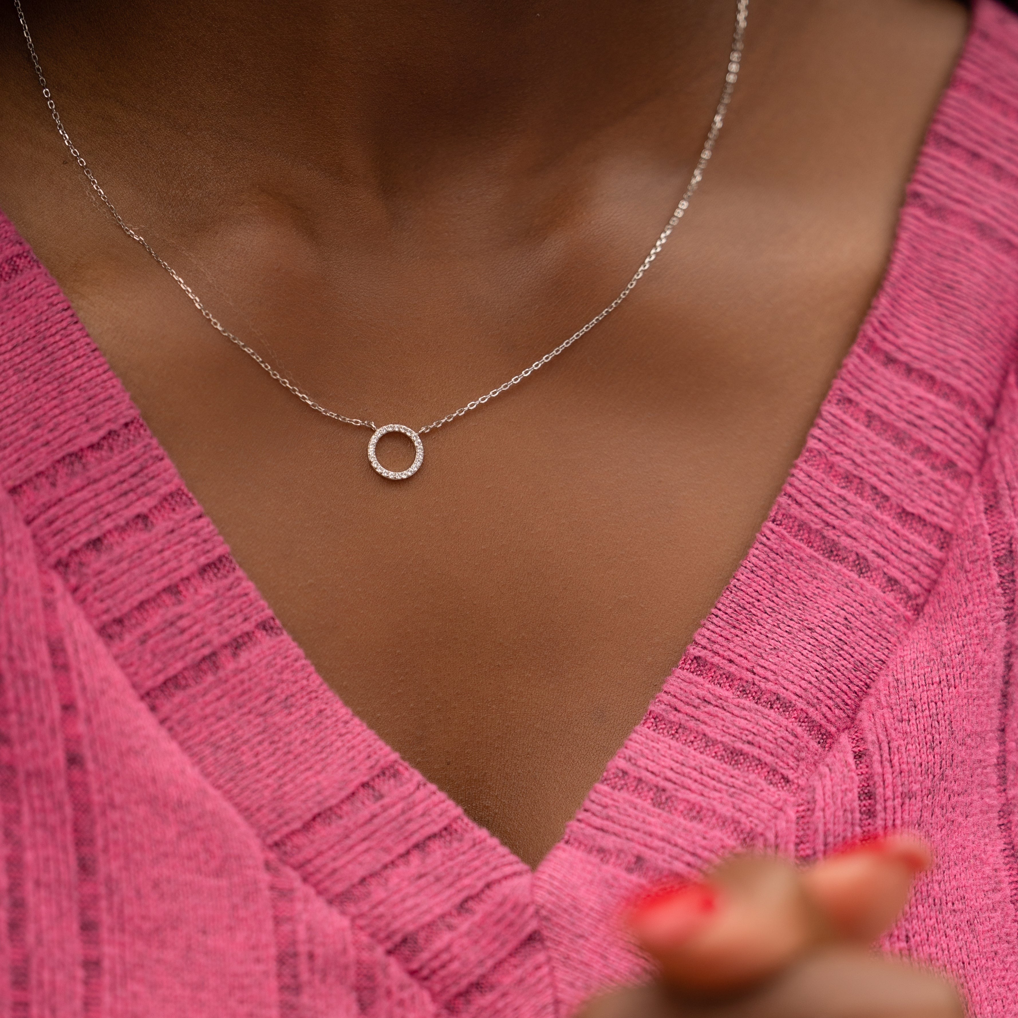 Eternity Necklace in Silver - A Stunning Staple for Any Wardrobe