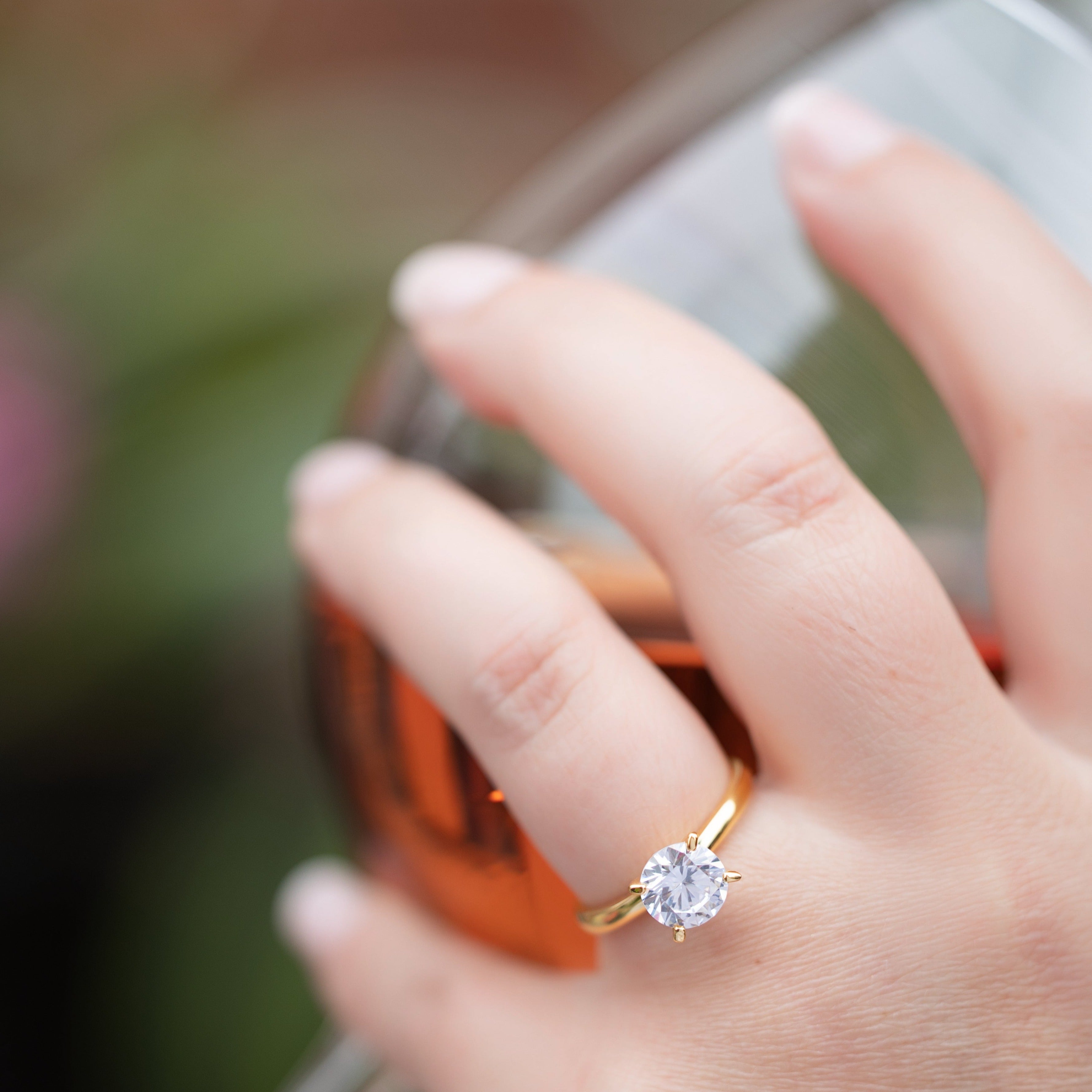 Ava Engagement Ring in Gold - Simply Stunning!