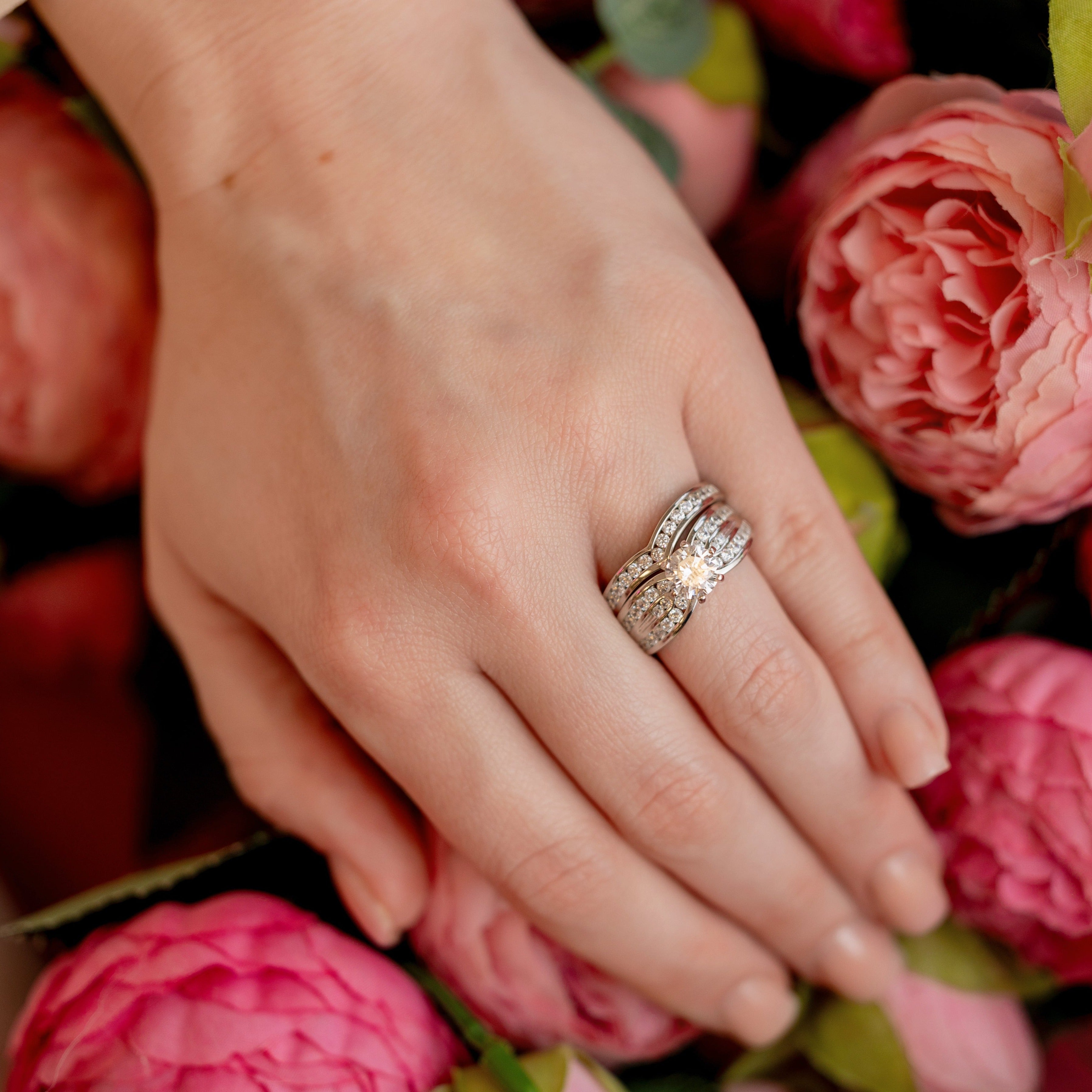 Vivian Engagement Ring in Silver - Last Call for the Vivacious Vivian
