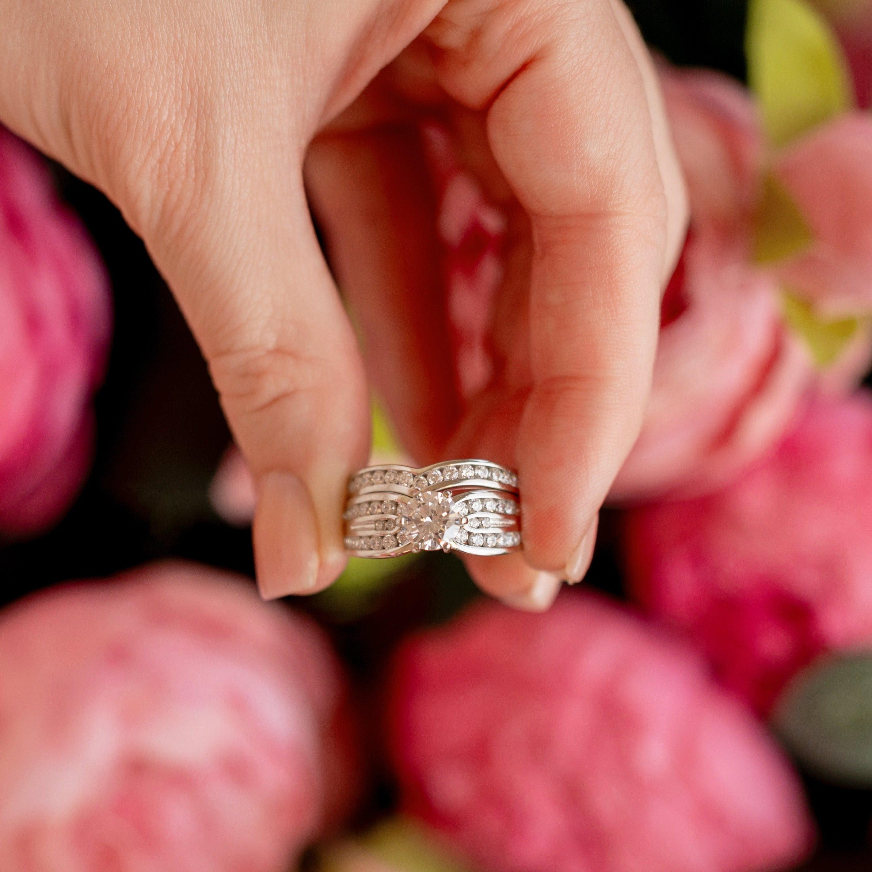 Vivian Engagement Ring in Silver - Last Call for the Vivacious Vivian