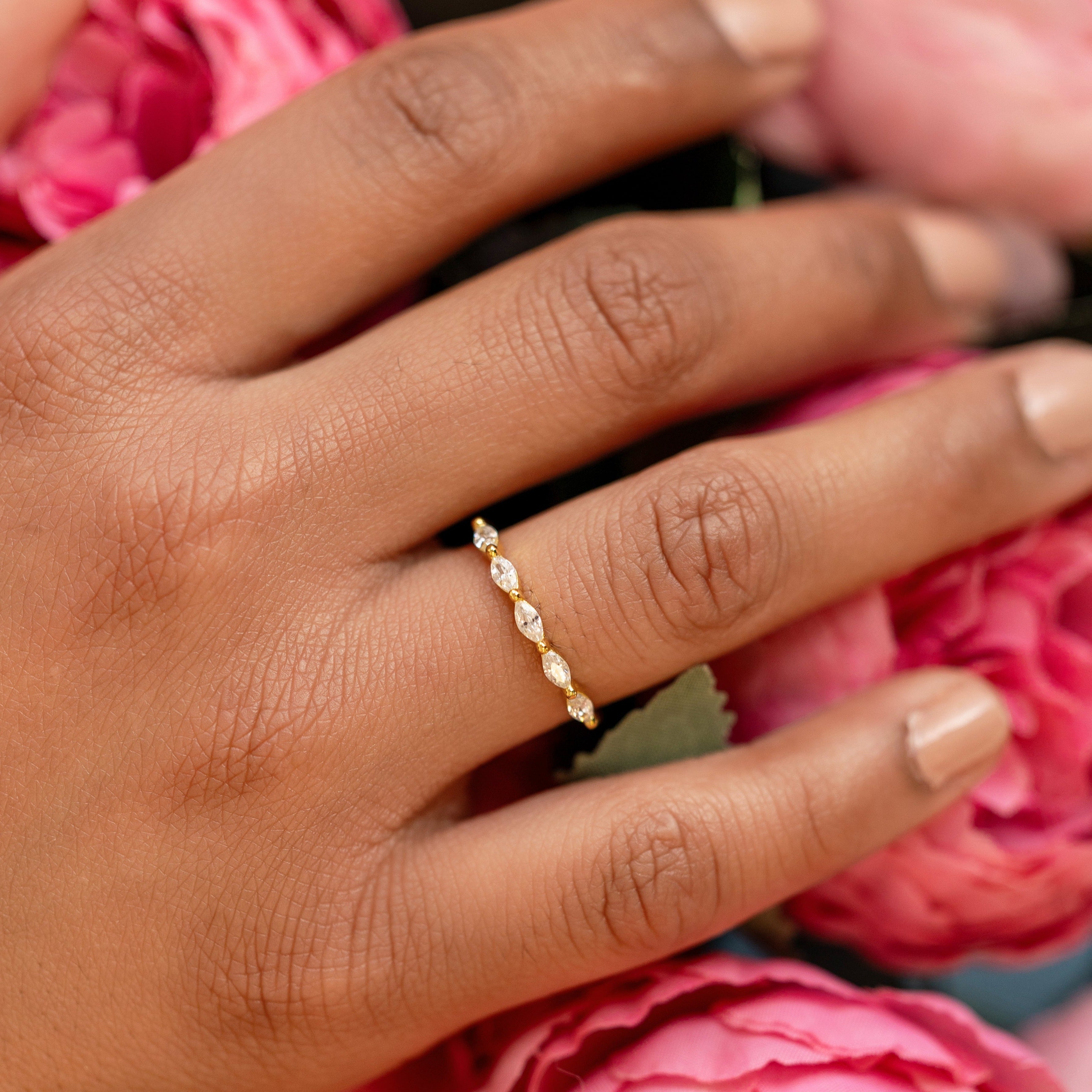 Scarlett Stackable Ring in Gold - The Definition of Class