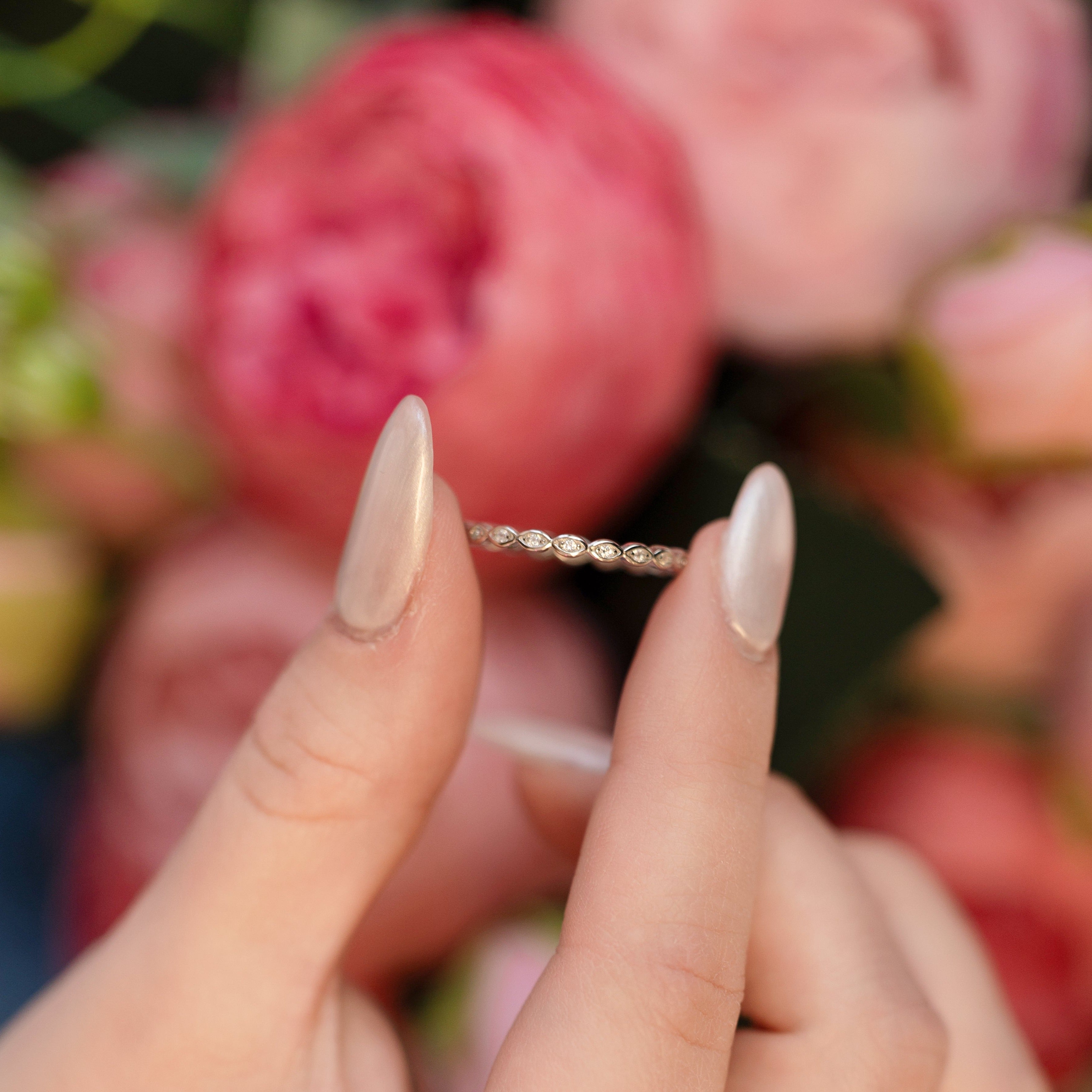 Vanessa Eternity Ring in Silver - Super Stacker!