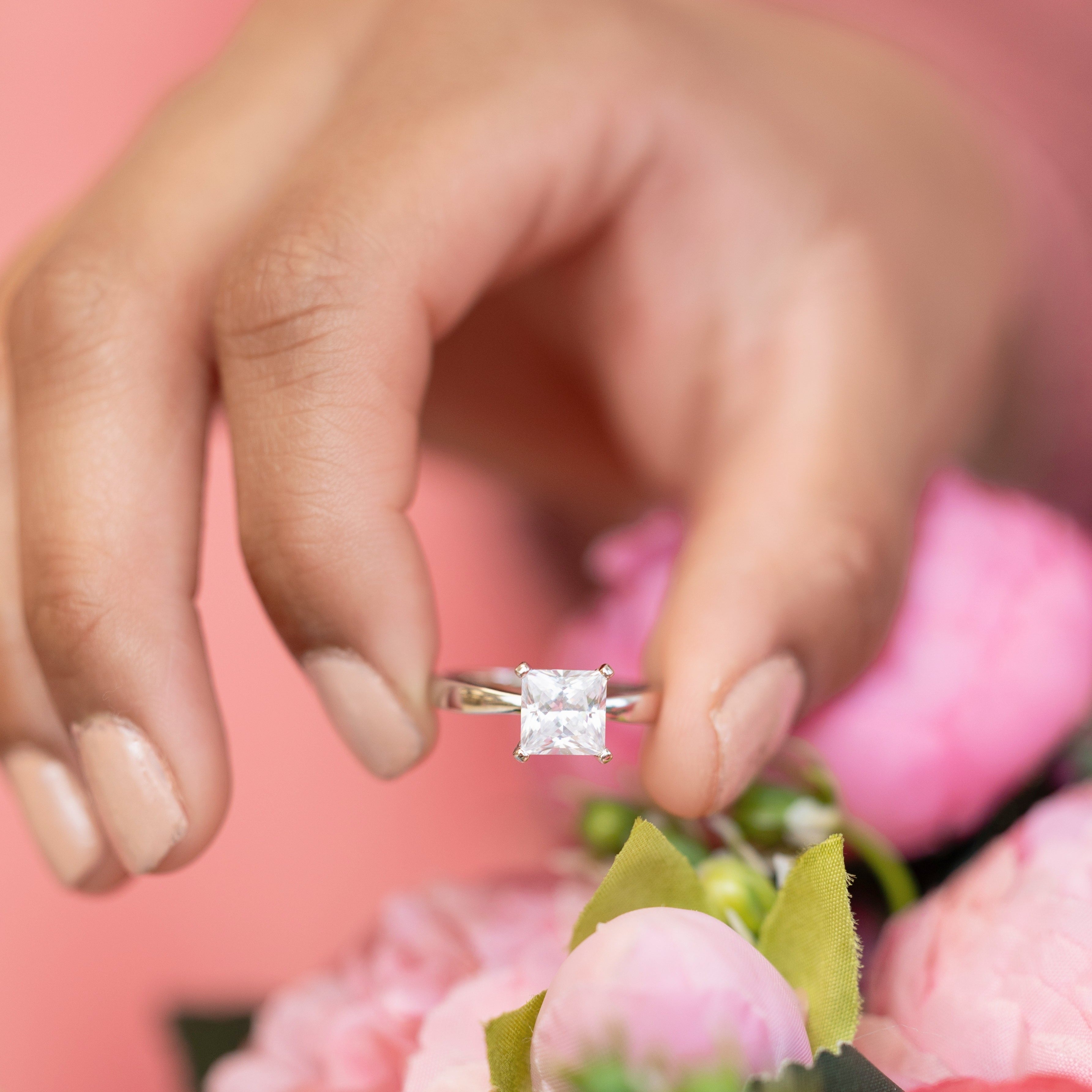 Taylor Engagement Ring in Silver - Classic and Beautiful!