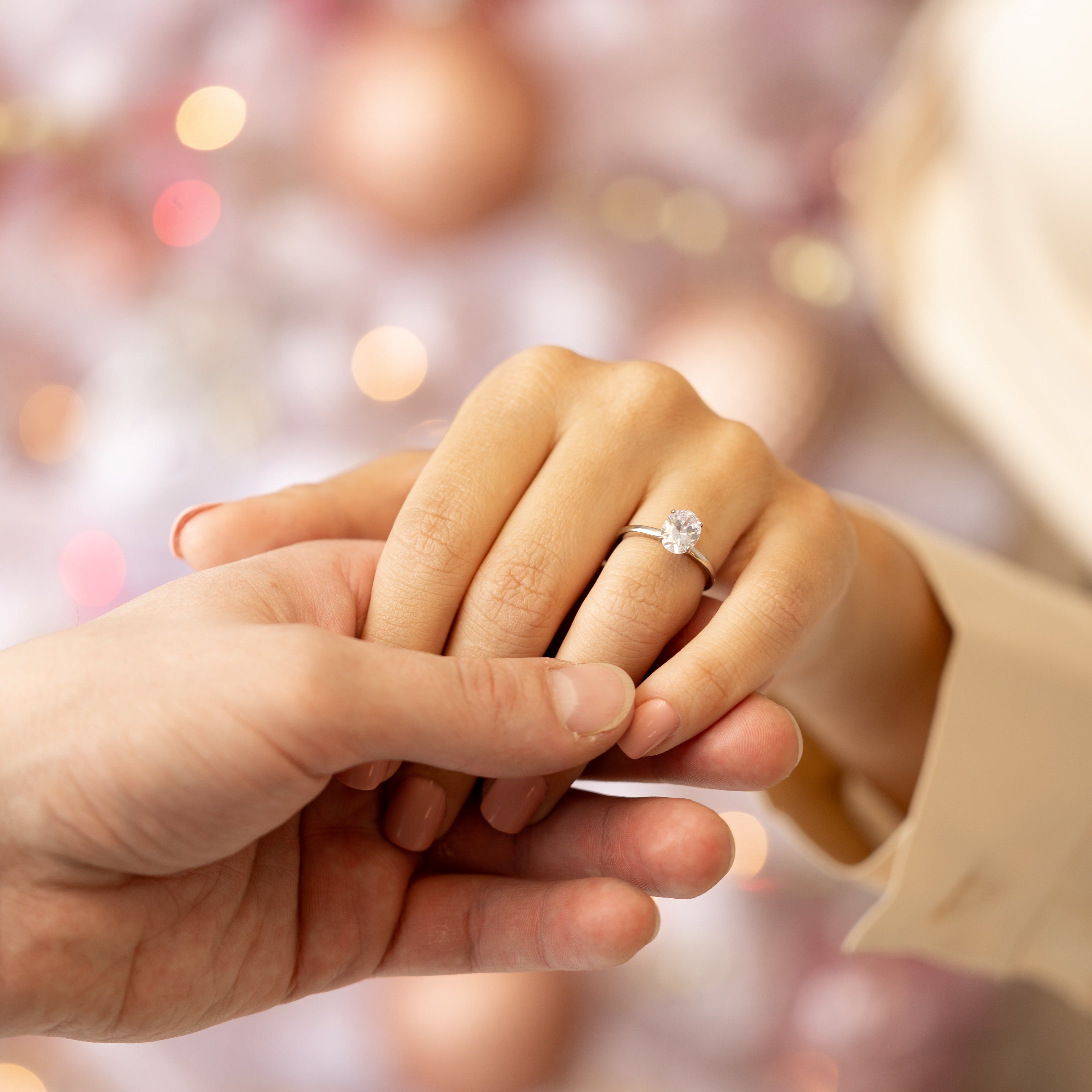 Celeste Engagement Ring in Silver - Simply Dazzling!