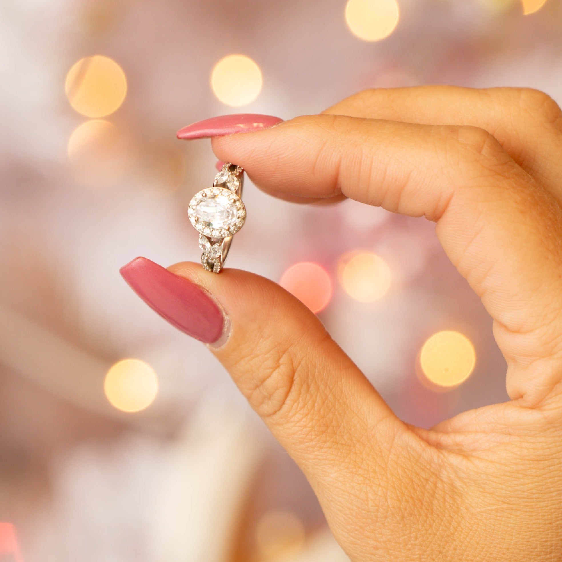 Victoria Engagement Ring in Silver - For That Vintage Look and Feel!