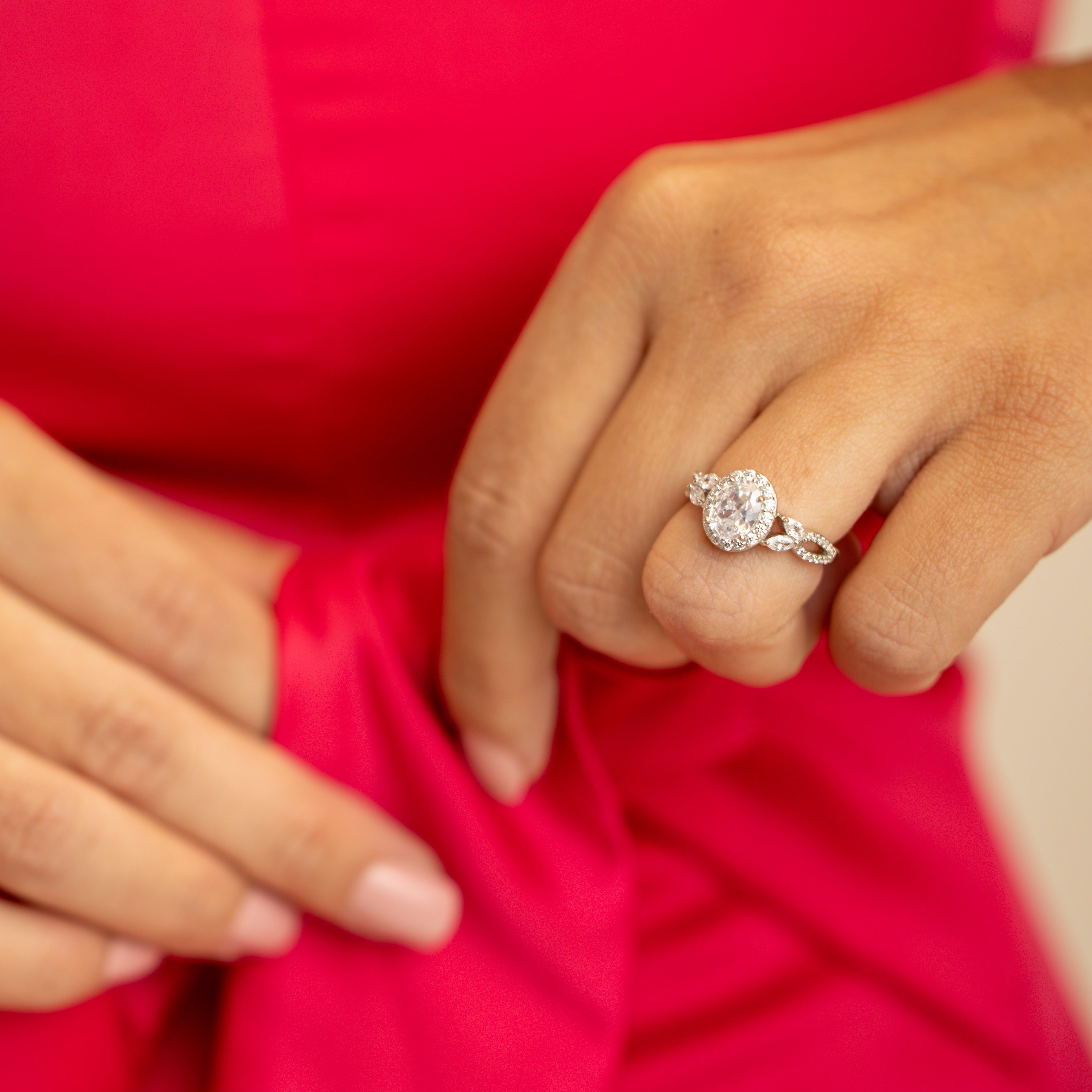 Victoria Engagement Ring in Silver - For That Vintage Look and Feel!