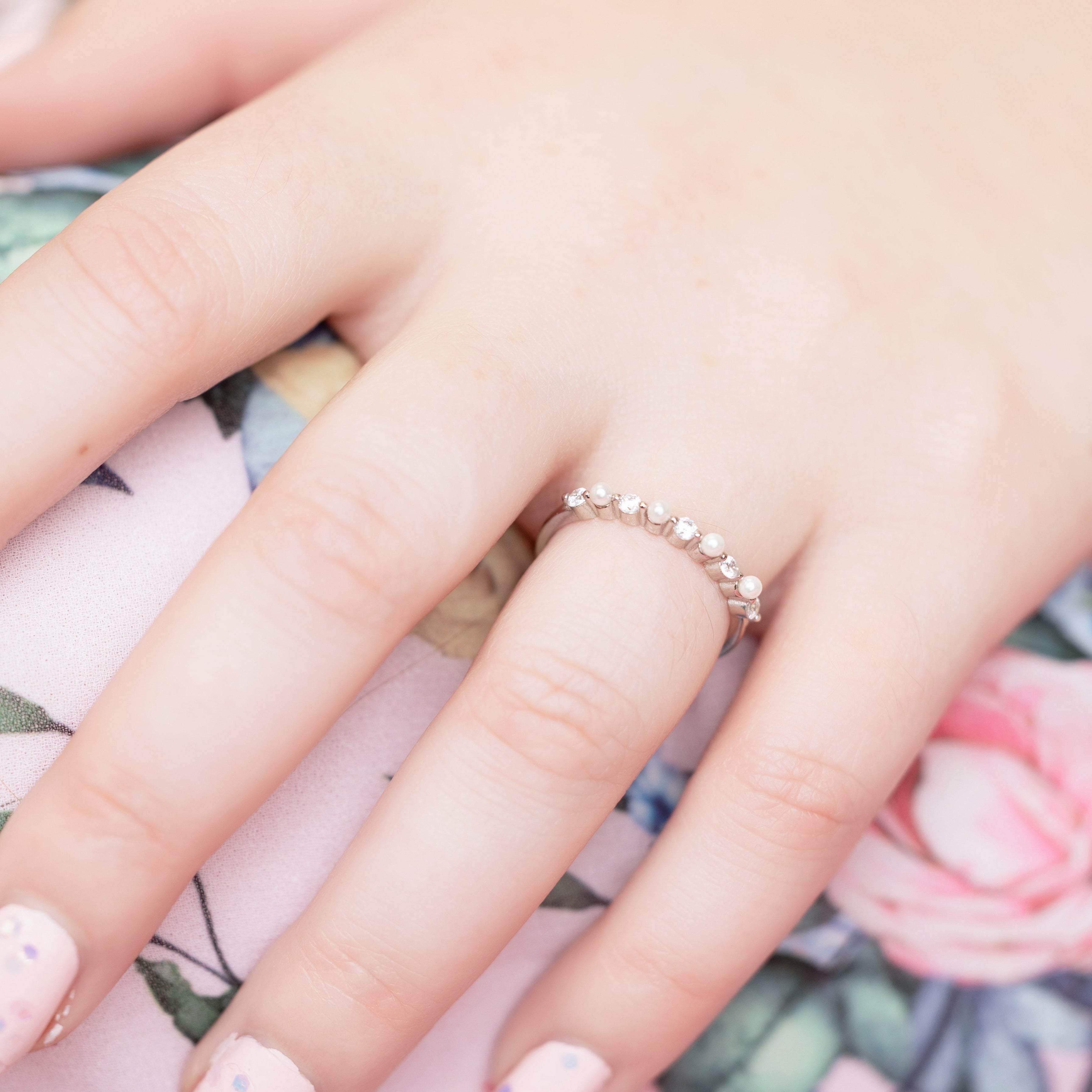 Rose Stackable Ring in Silver - Stepping Up with This Stackable