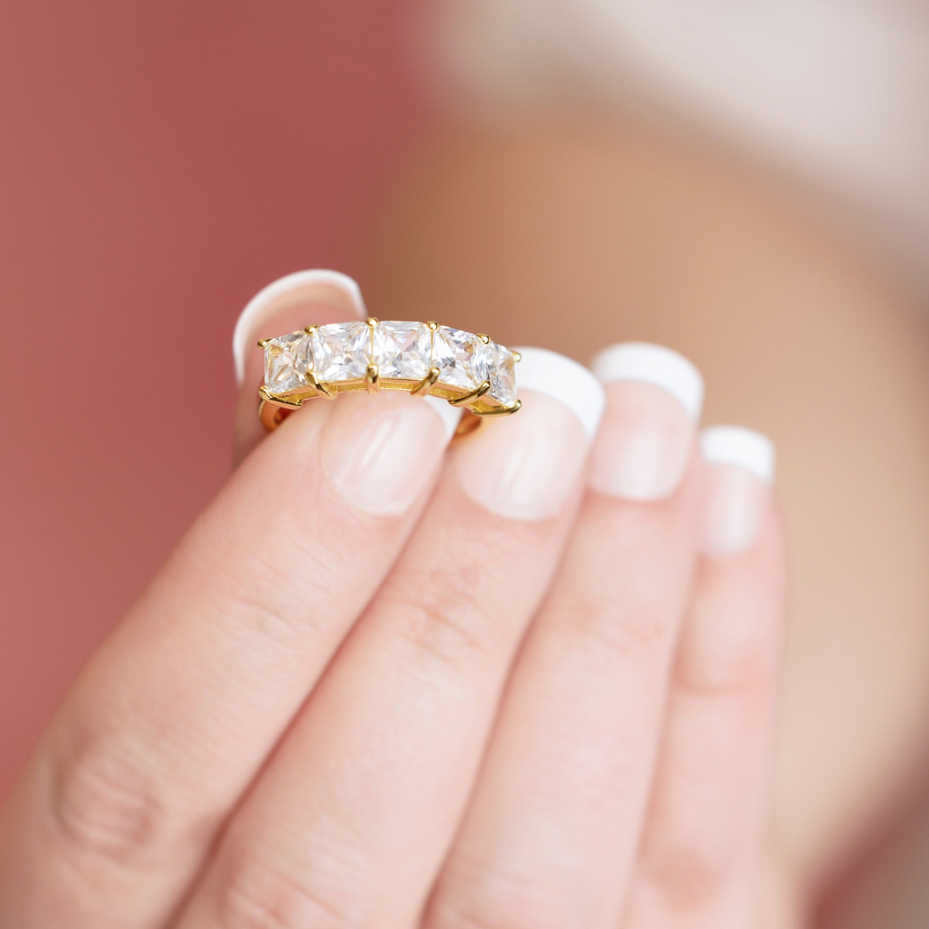 Lauren Engagment Ring in Gold - Because 5 Stones are Better Than One!
