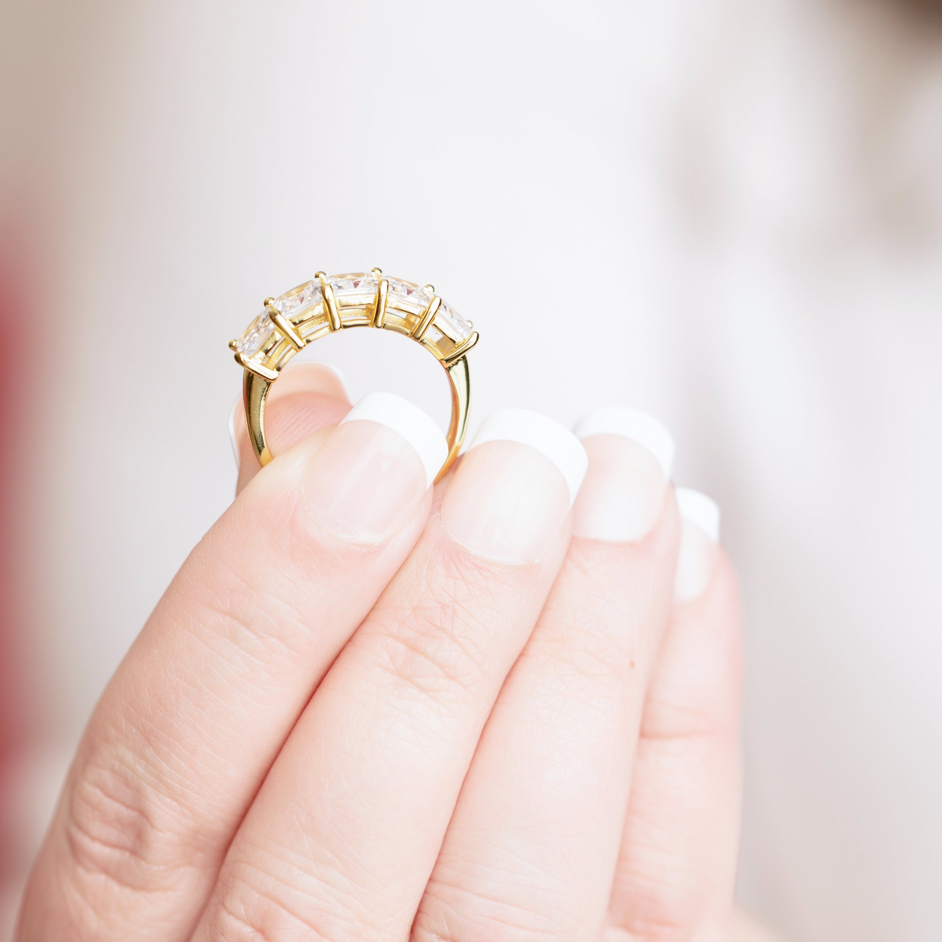 Lauren Engagment Ring in Gold - Because 5 Stones are Better Than One!